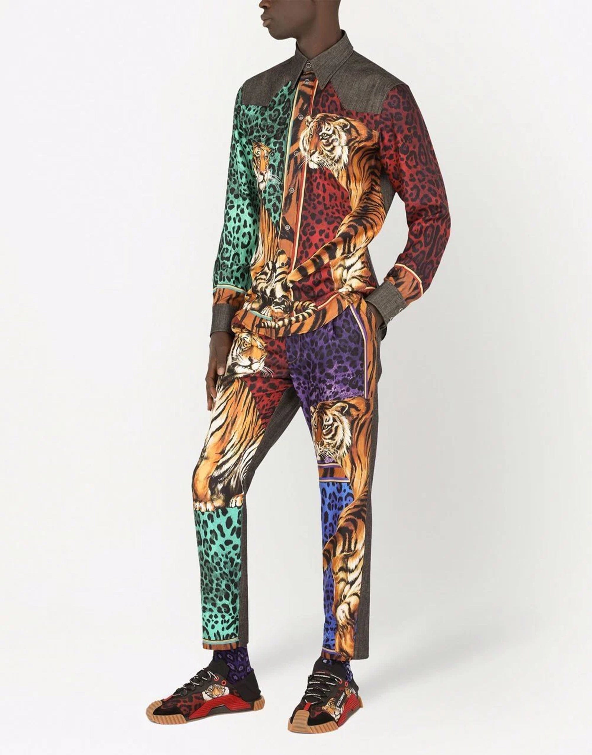 Dolce & Gabbana Tiger-Print Pants