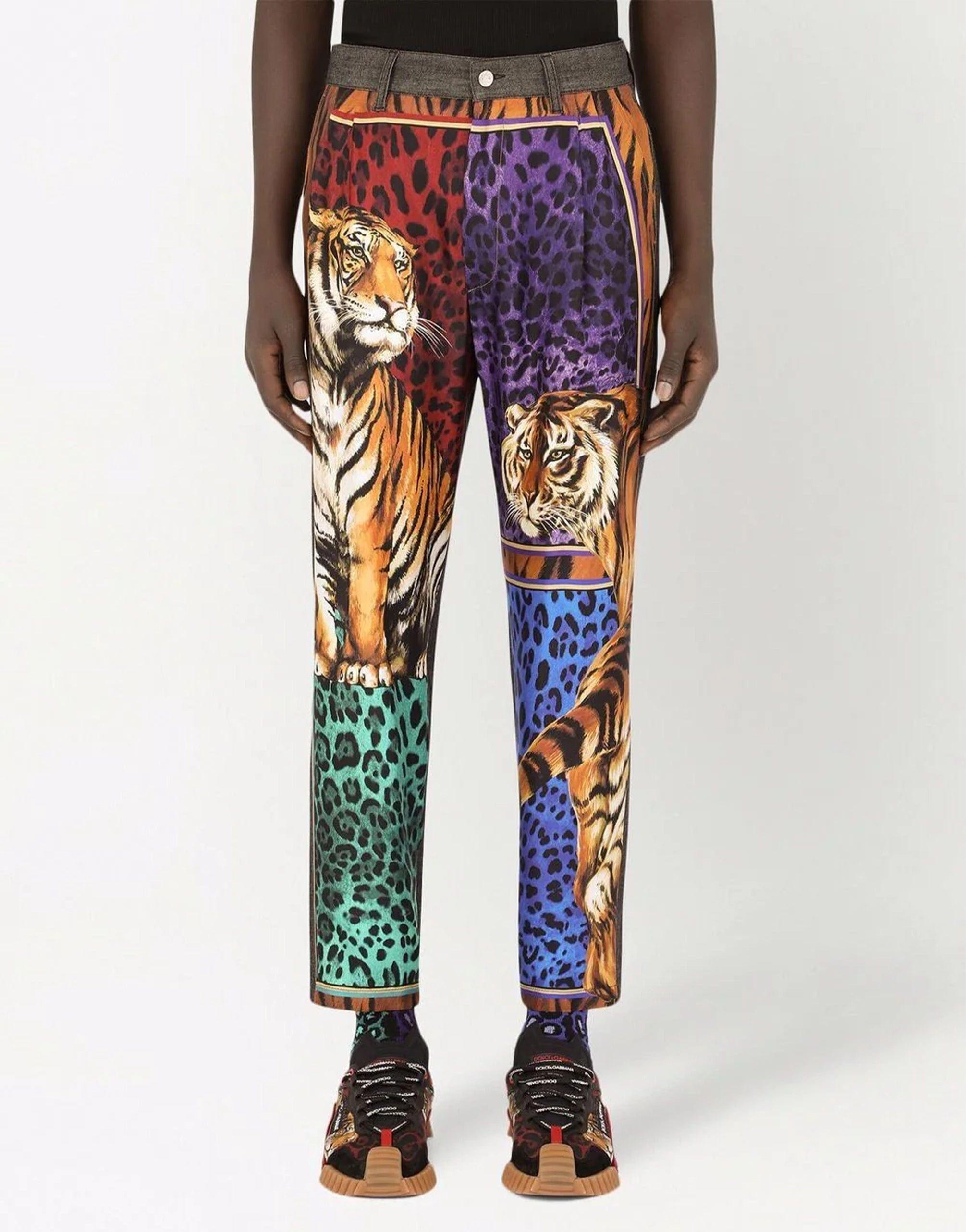 Tiger-Print Pants
