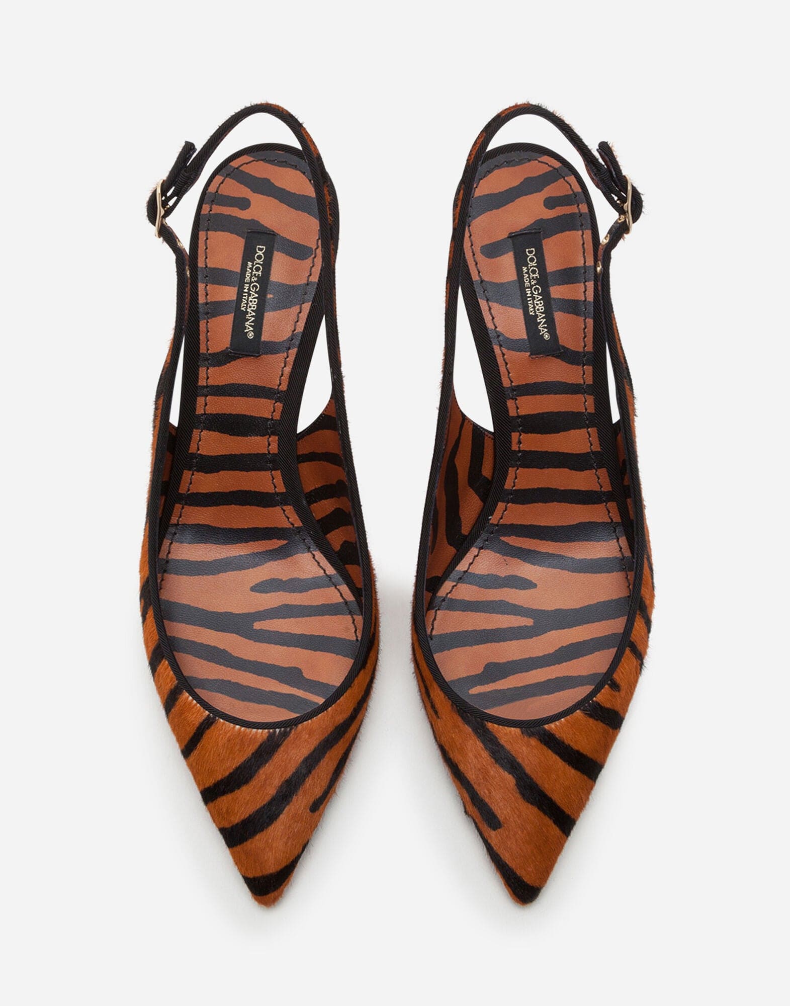 Dolce & Gabbana Tiger Print Slingbacks