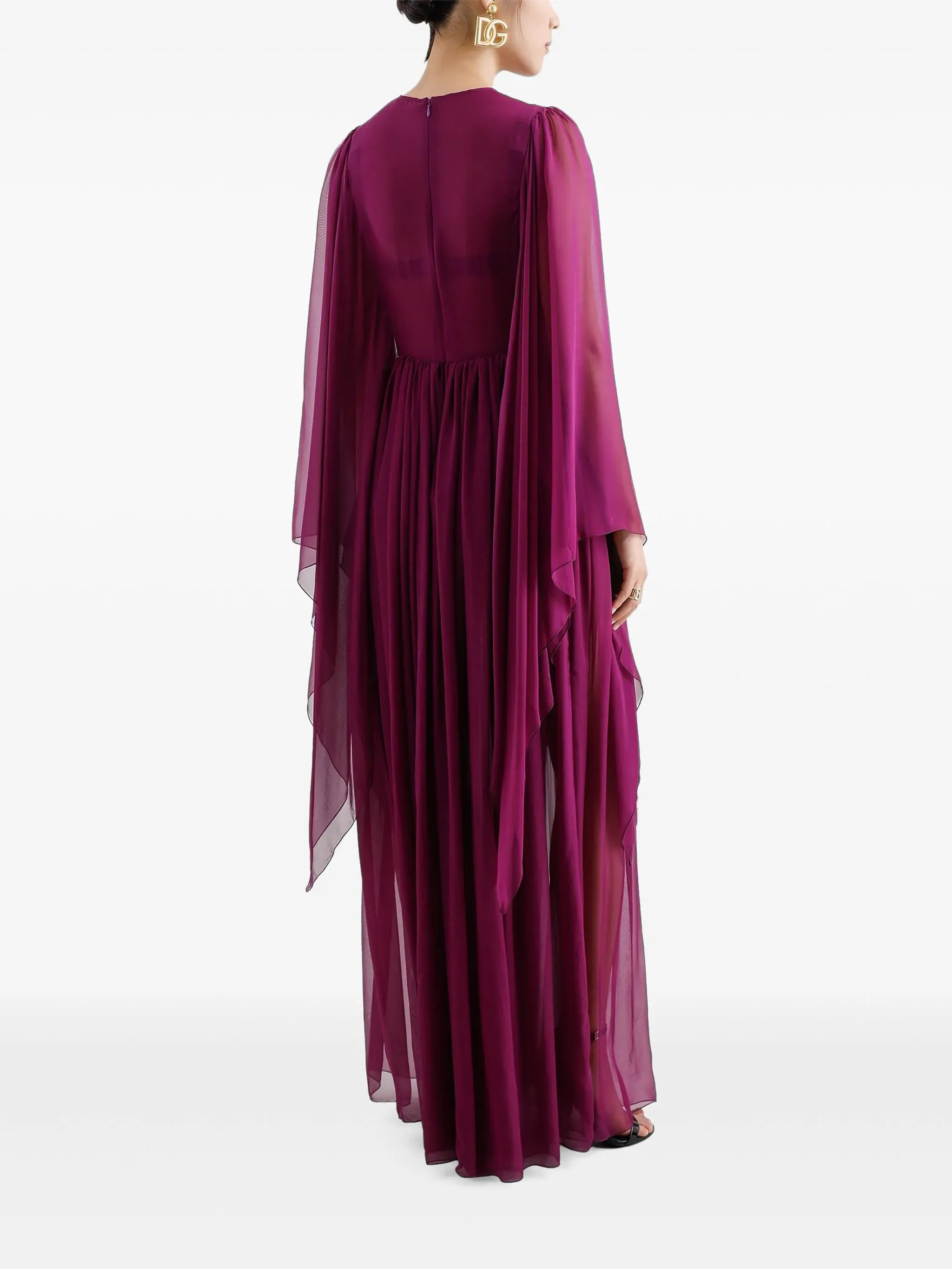 Dolce & Gabbana Transparent Evening Silk Dress