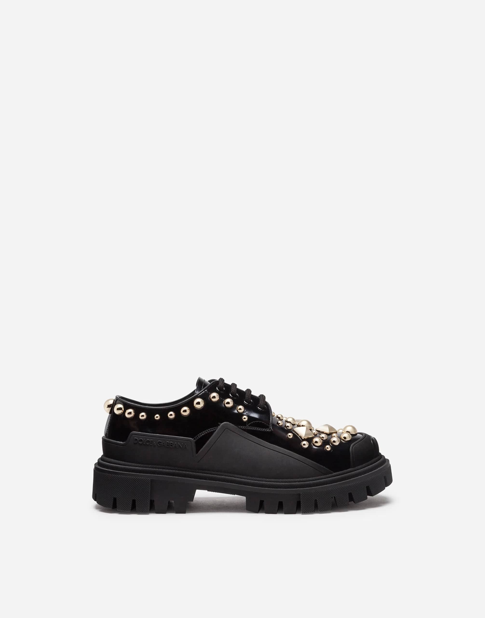 Dolce & Gabbana Trekking Derby With Stud Embroidery