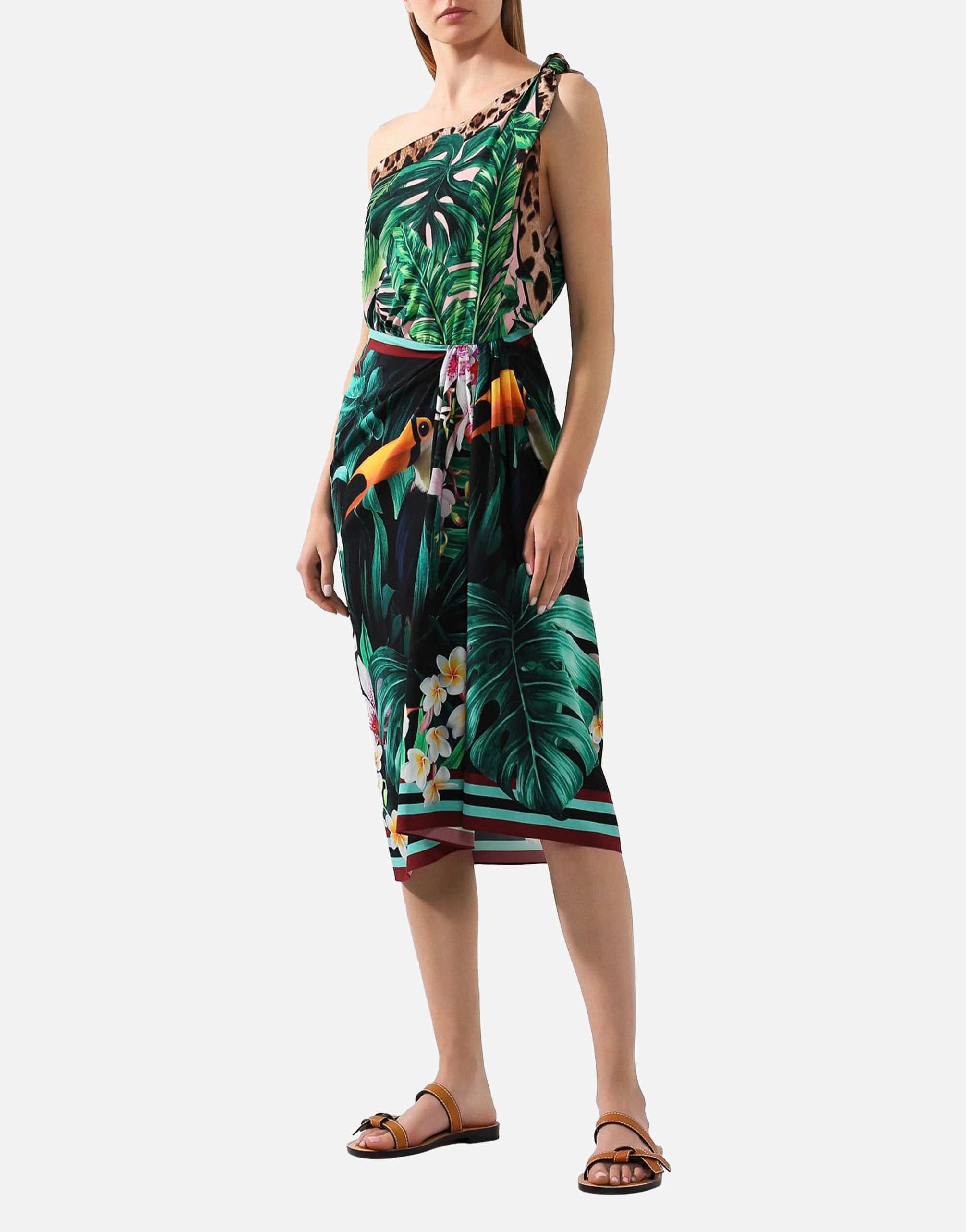 Jungle one shoulder dress online