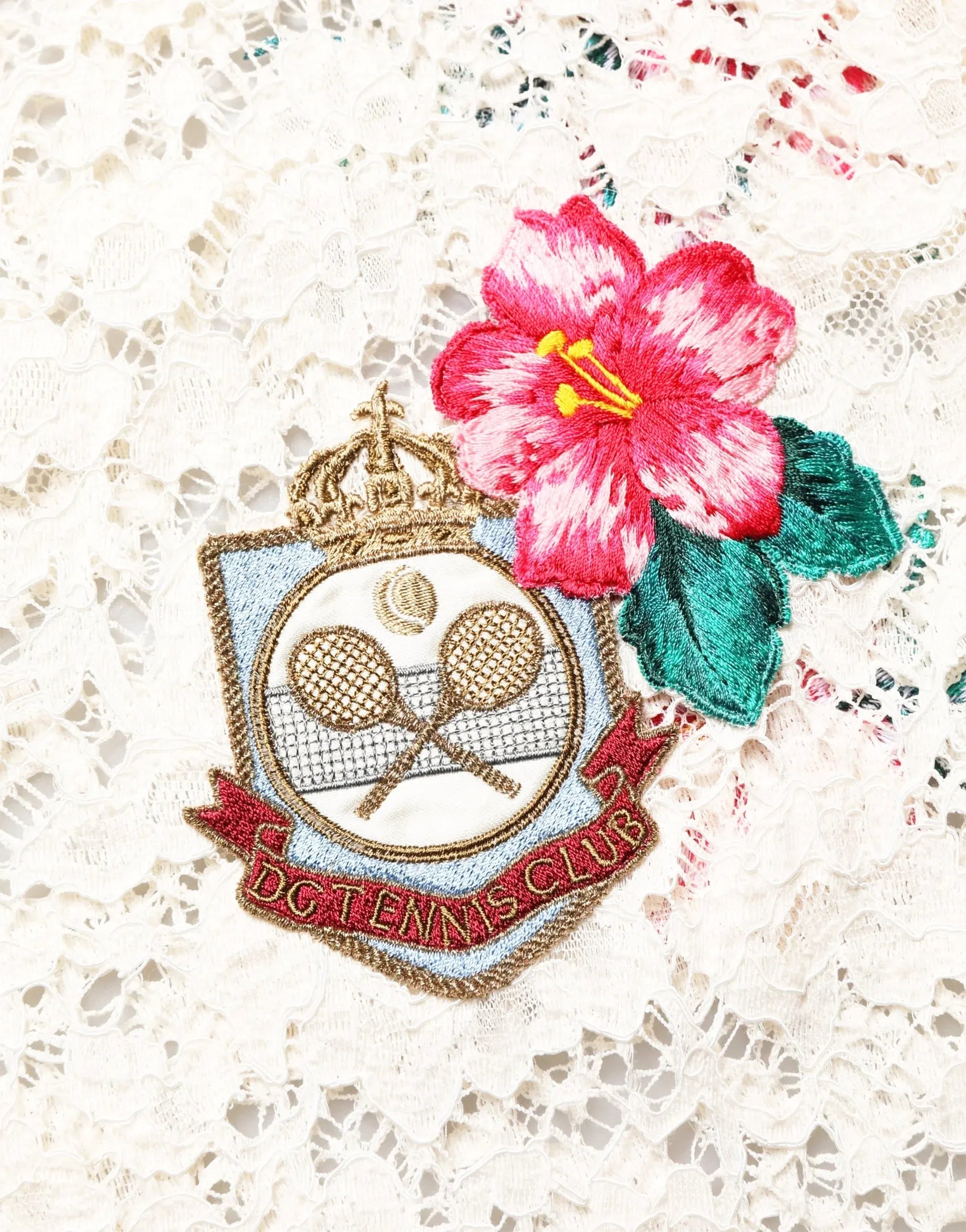 Dolce & Gabbana Tropical Lace Tennis Polo