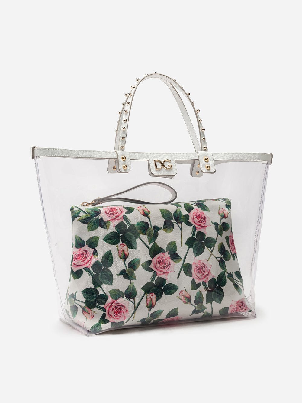 Tropical Rose Print Beatrice Shopping Bag VAS130506