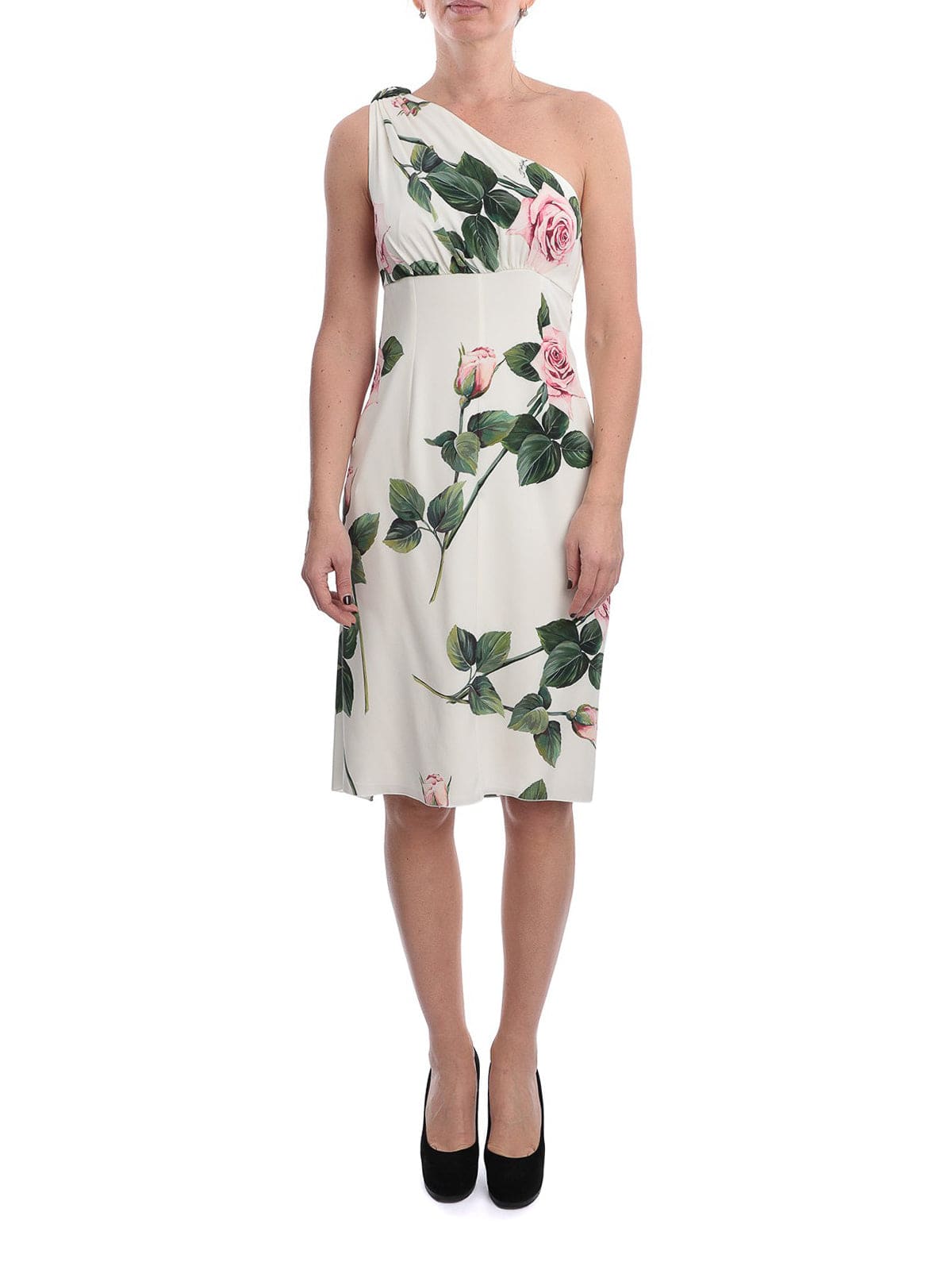 Dolce & Gabbana Tropical Rose Printed Dress