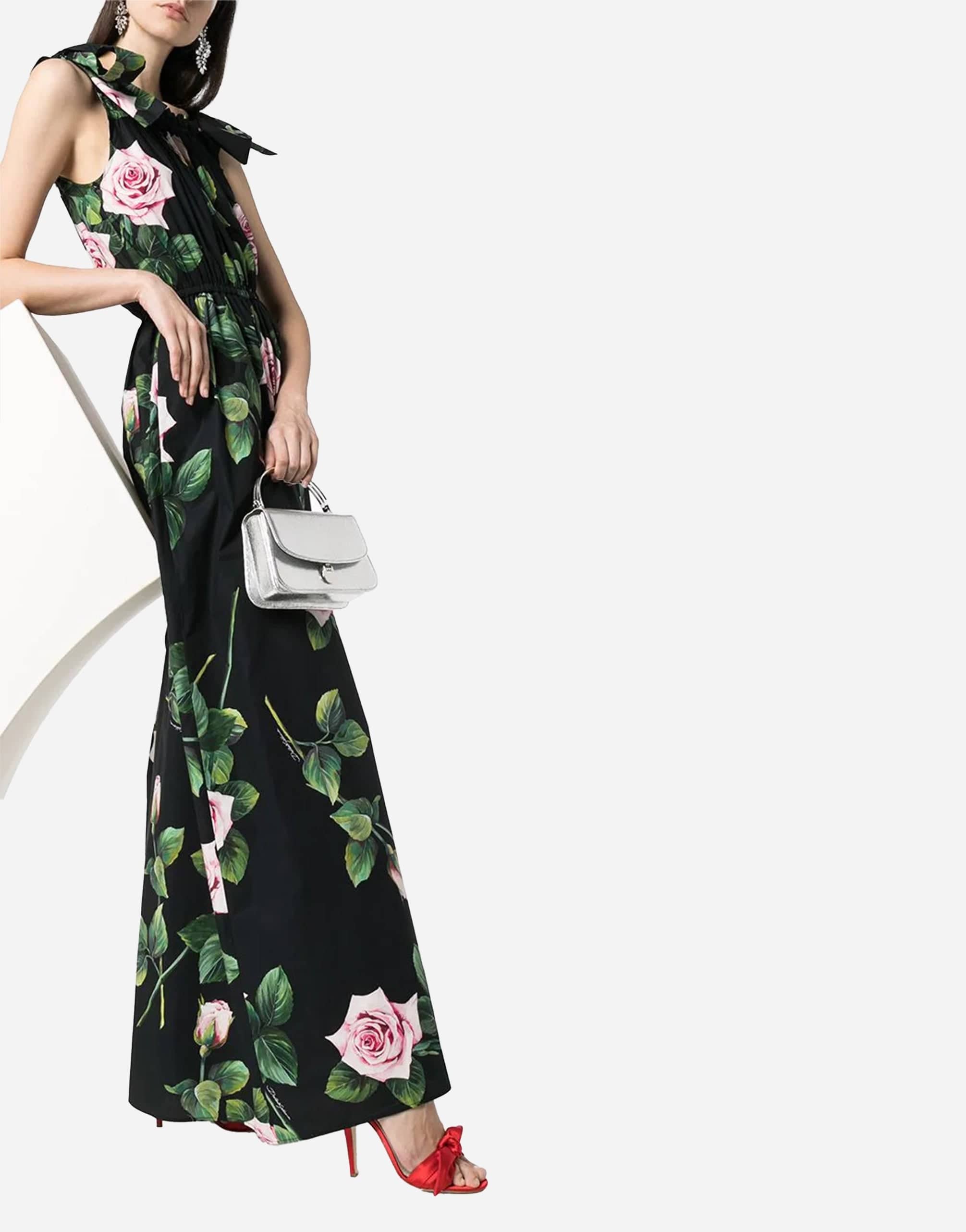 Dolce & Gabbana Tropical Rose Printed Jumpsuit