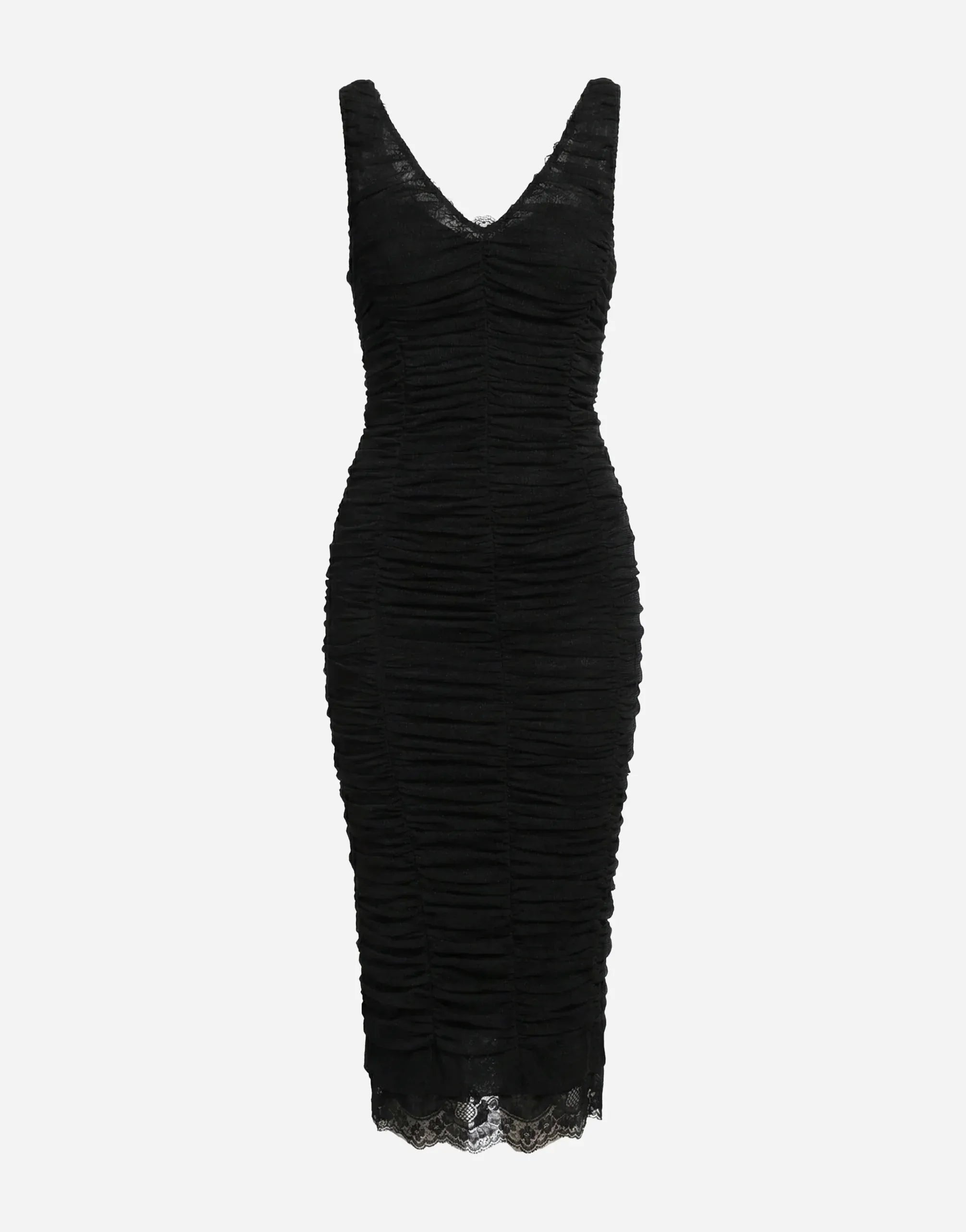 Dolce & Gabbana Tulle Calf-length Draping Dress