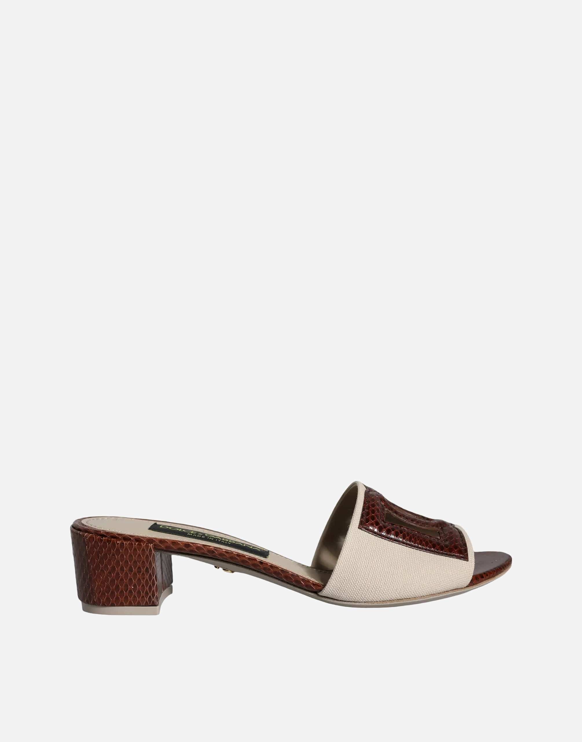 Dolce & Gabbana Two-Tone Leather Mules