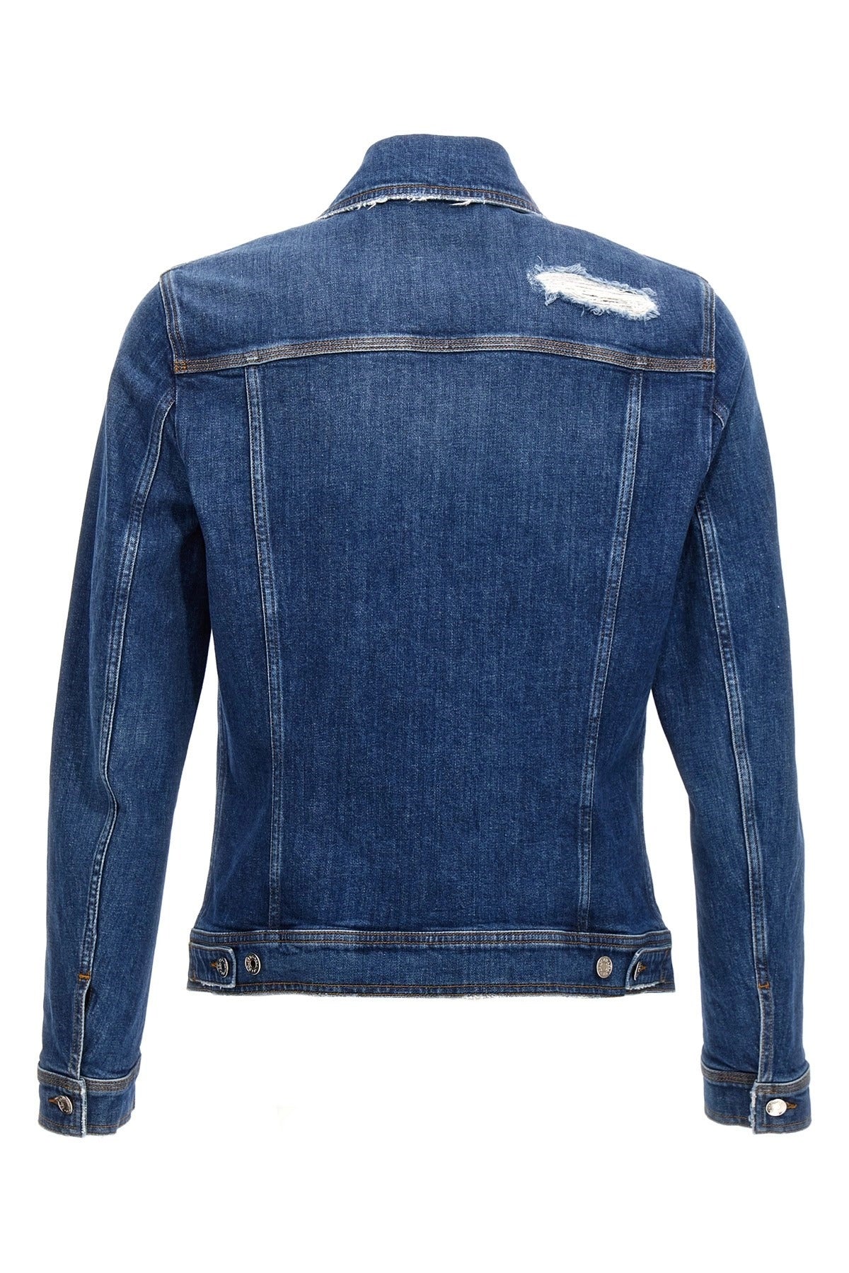 D&G デニムジャケット Dolce & Gabbana Used Effect Denim Jacket | Sendegaro HK