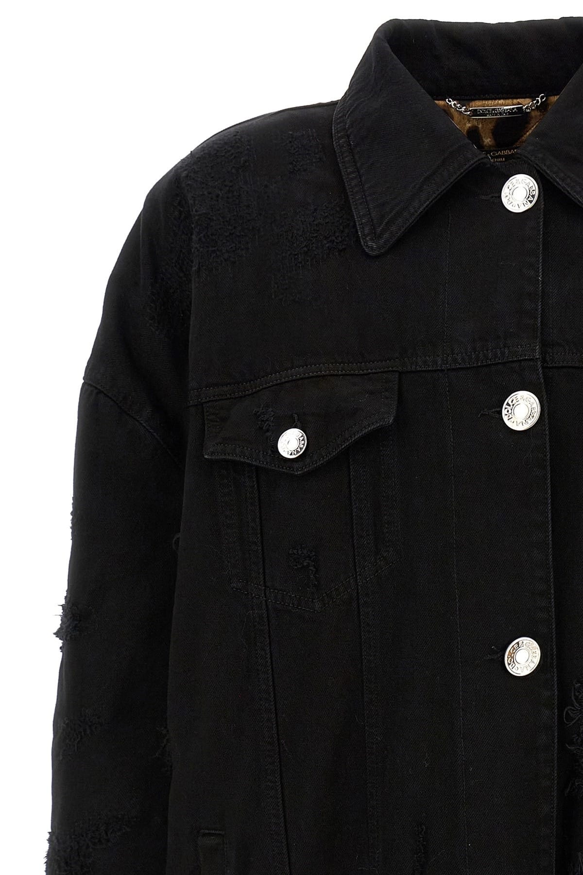 Dolce & Gabbana Dolce & Gabbana Used-Effect Denim Long Jacket