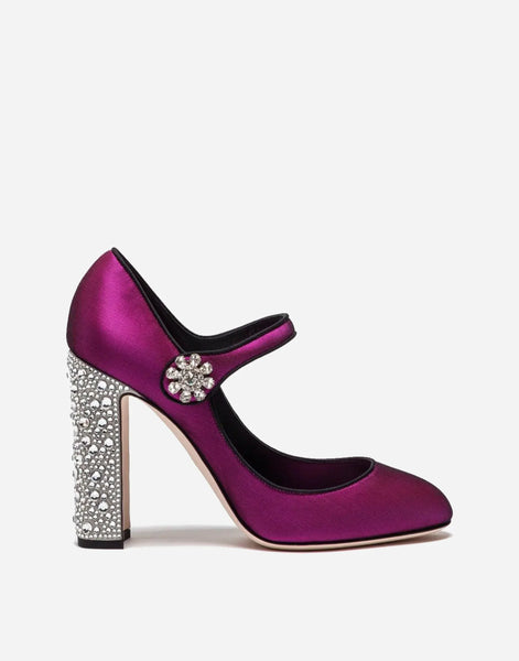 Dolce & Gabbana ヴァリー クリスタル装飾 ハイヒールパンプス