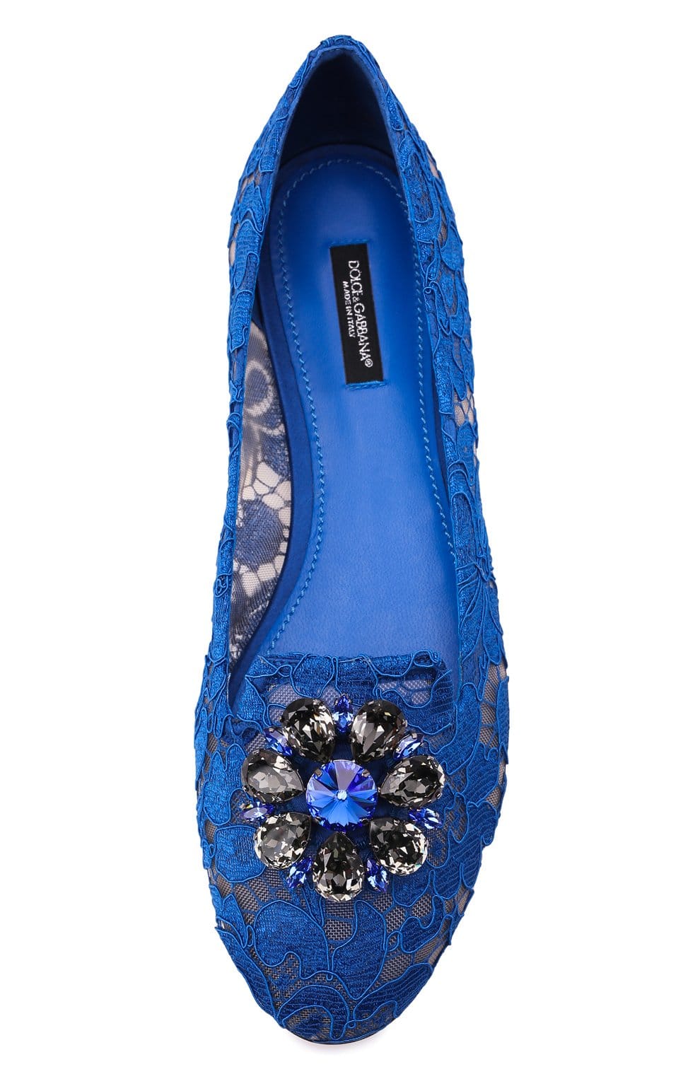 Dolce & Gabbana Dolce & Gabbana Vally Embellished Lace Ballerinas