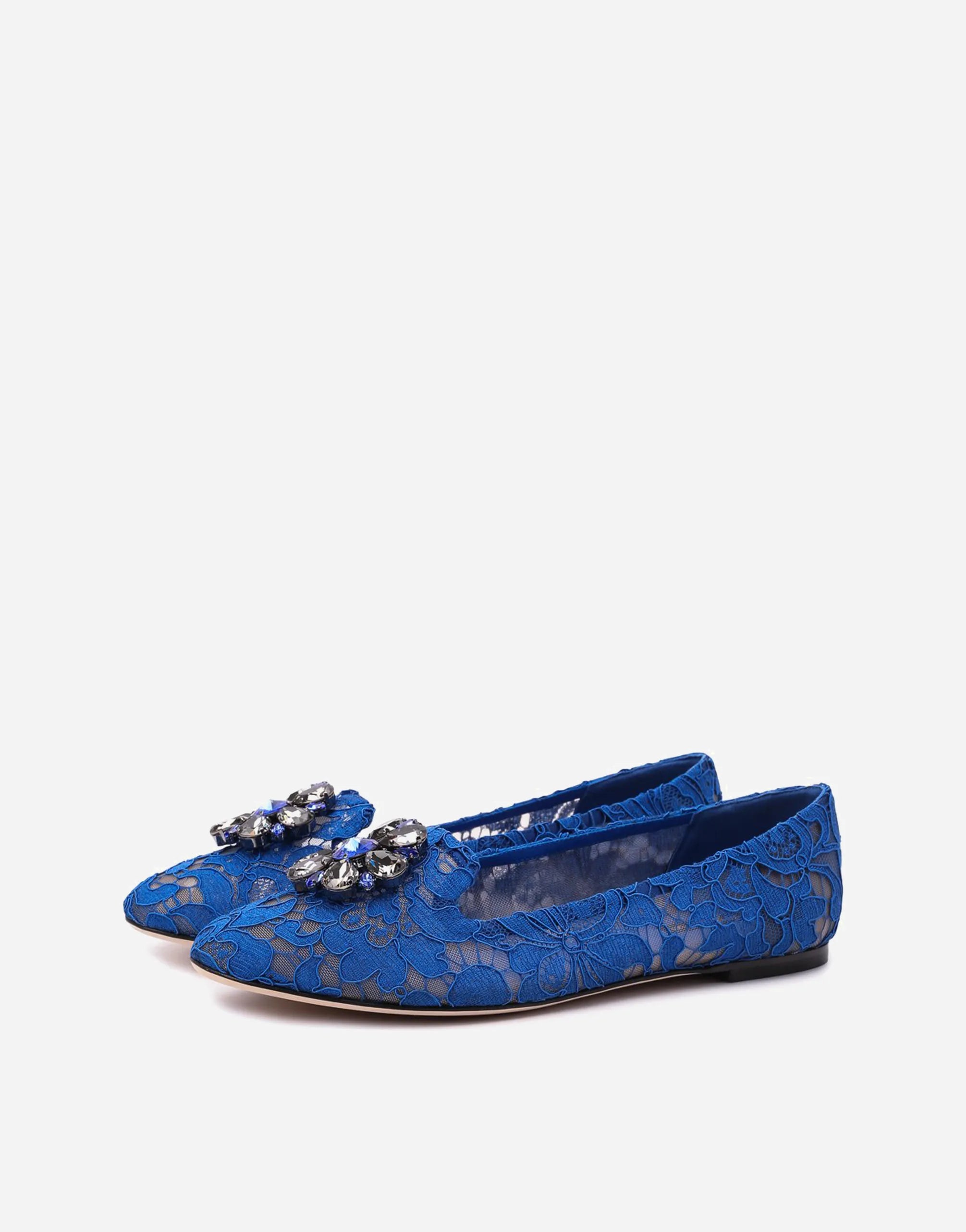 Dolce & Gabbana Dolce & Gabbana Vally Embellished Lace Ballerinas