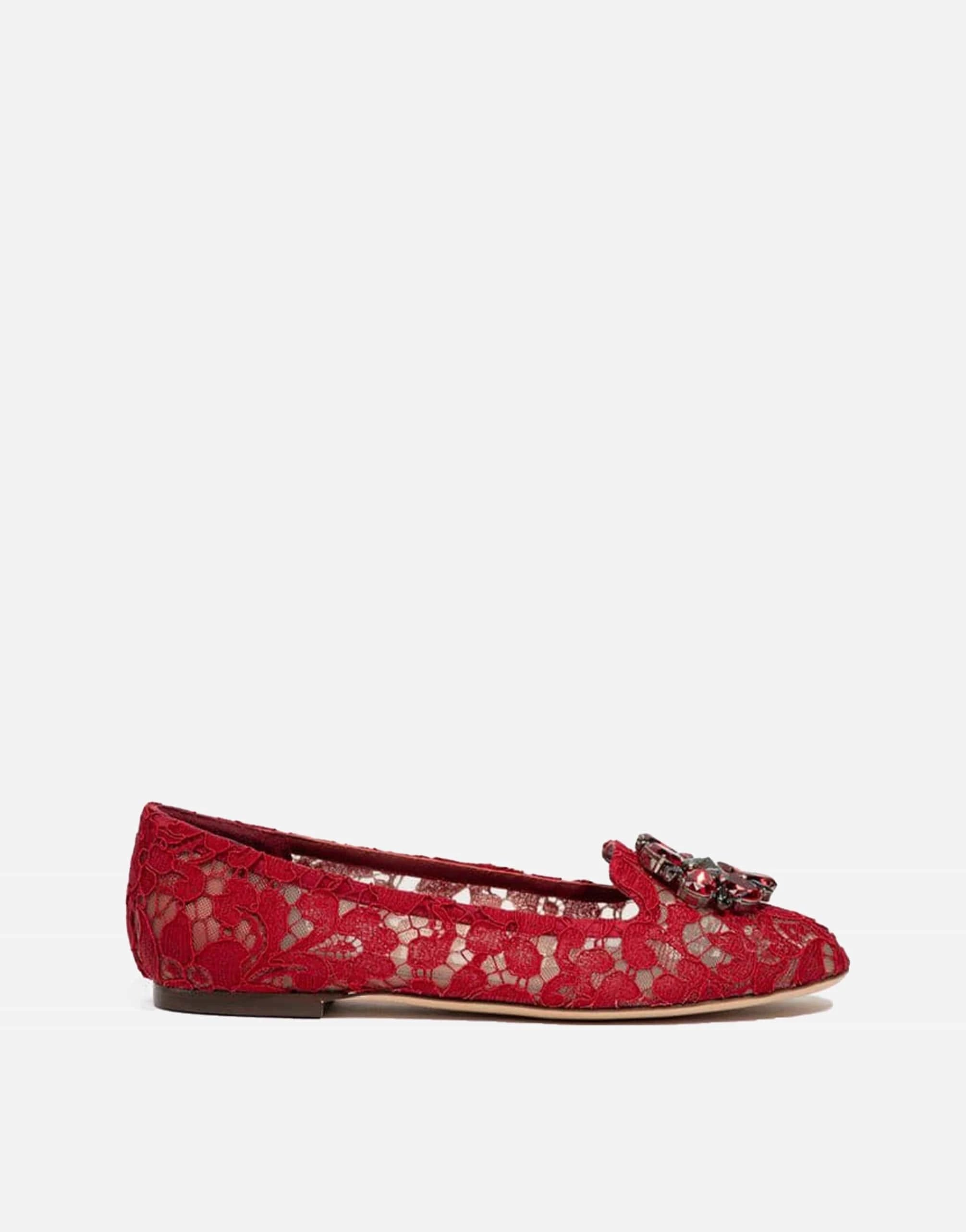 Dolce & Gabbana Vally Taormina Lace Ballerina Flats