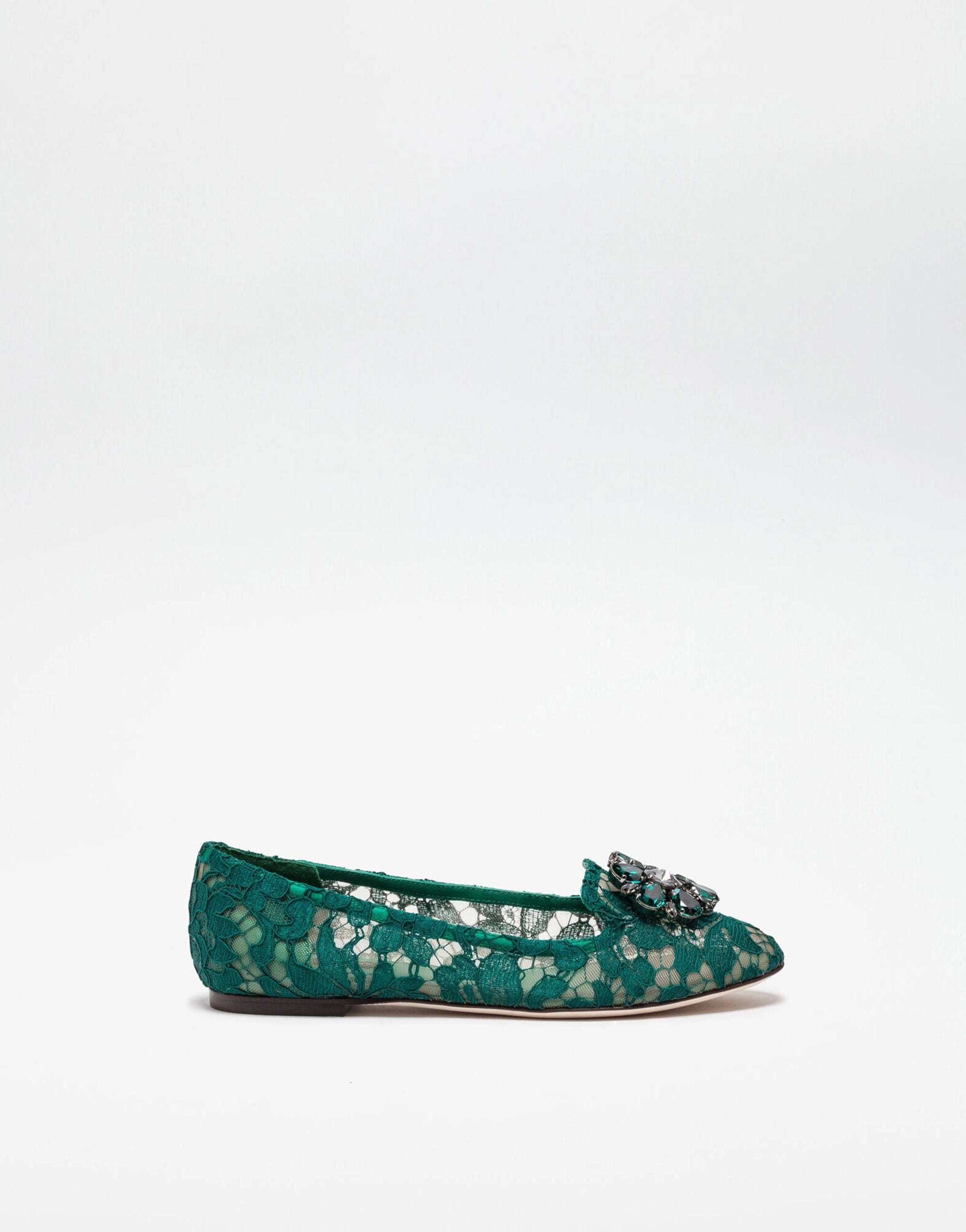 Dolce & Gabbana Vally Taormina Lace Slippers