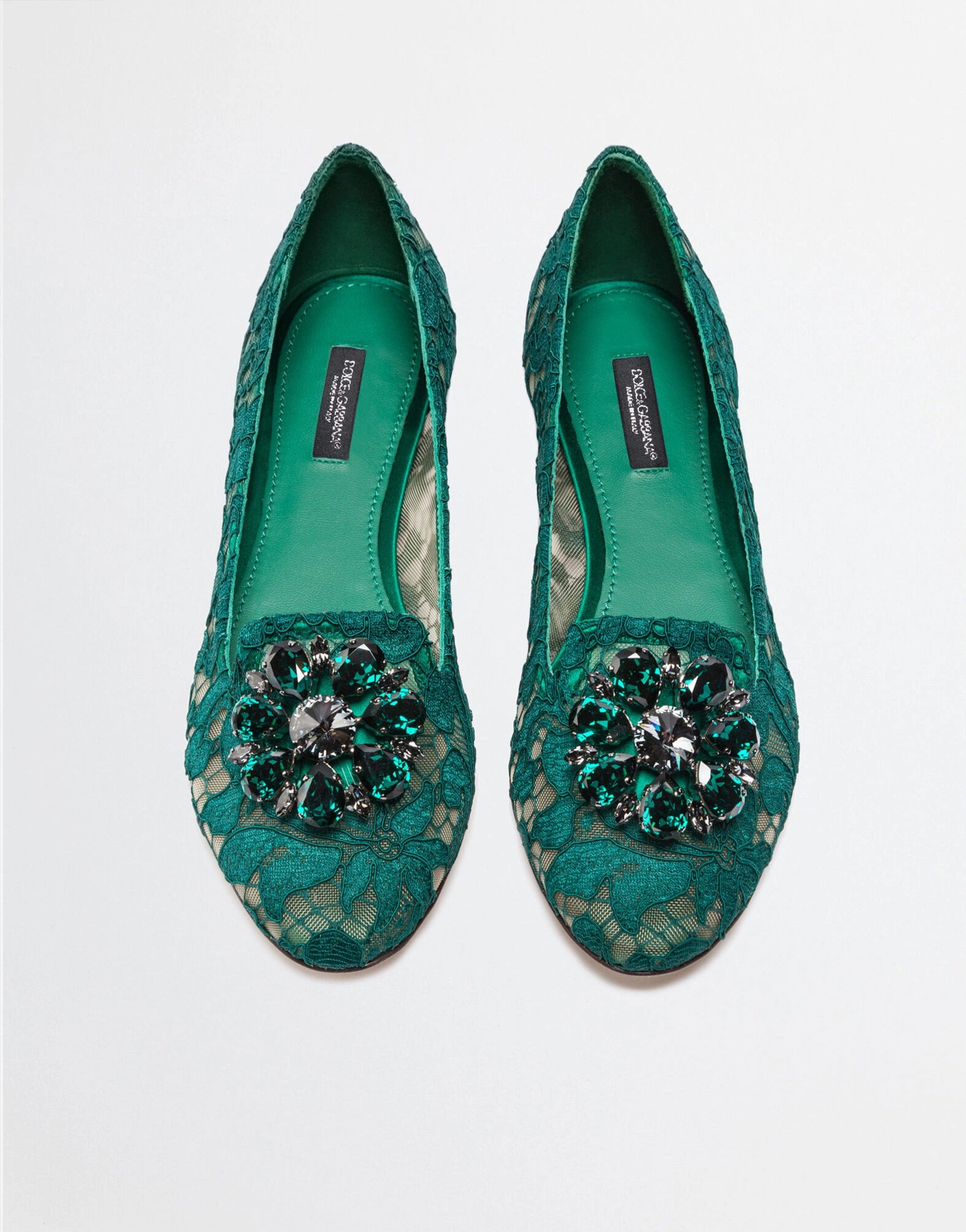 Dolce & Gabbana Vally Taormina Lace Slippers