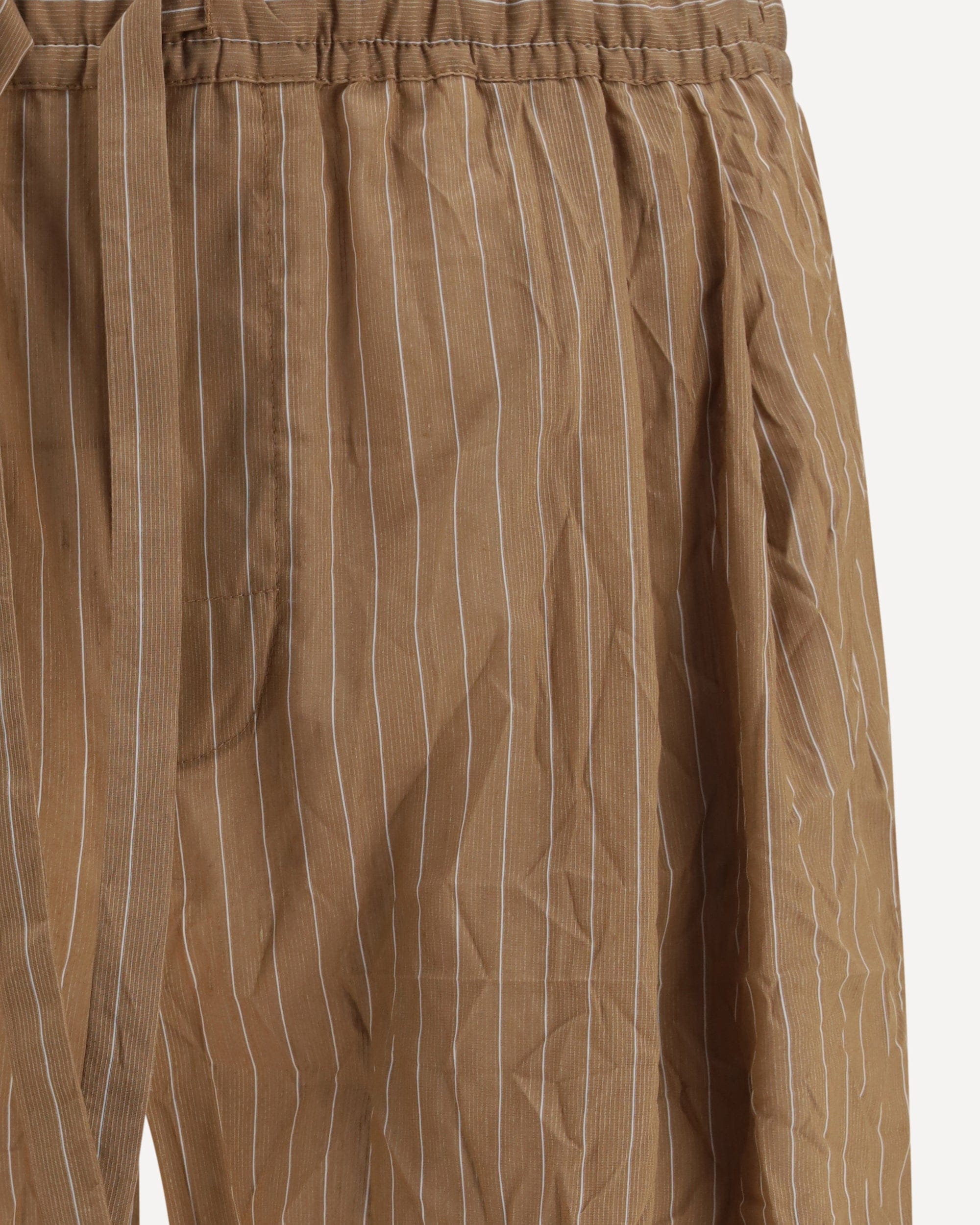 Dolce & Gabbana Vanity Pants In Striped Froissé Fabric