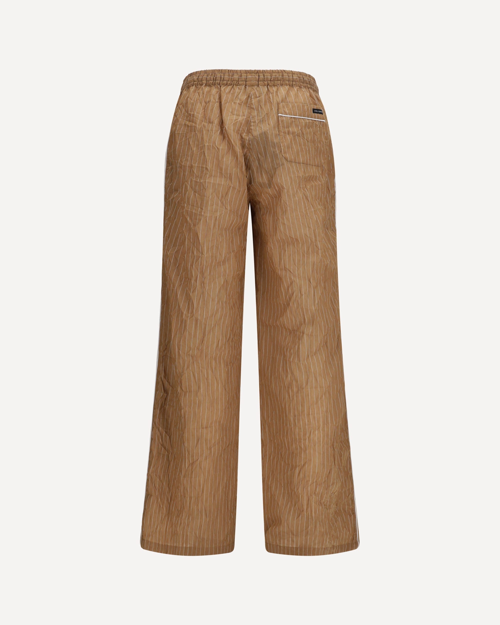 Vanity Pants In Striped Froissé Fabric - alternate view