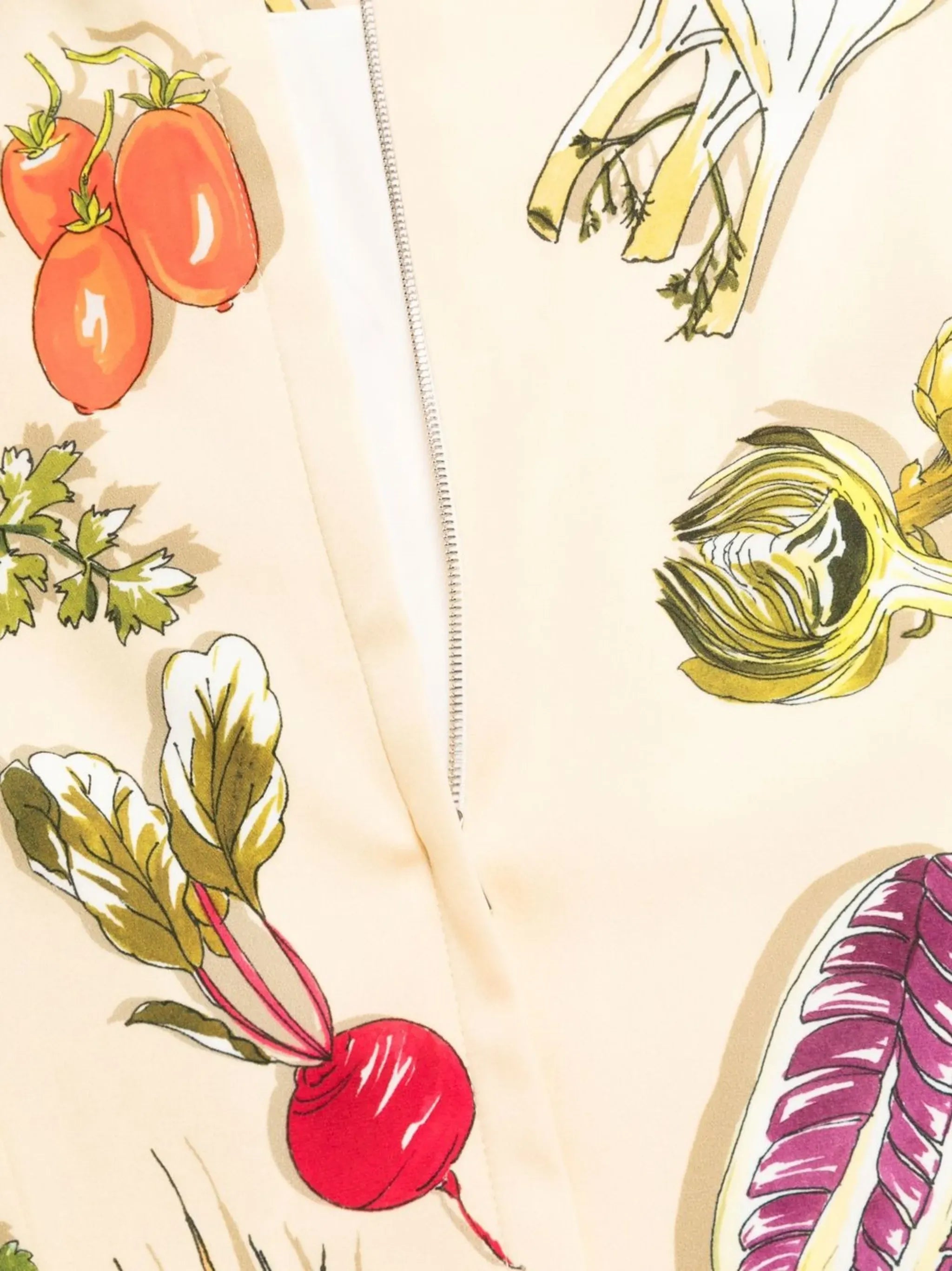 Dolce & Gabbana Vegetable-Printed Silk Dress