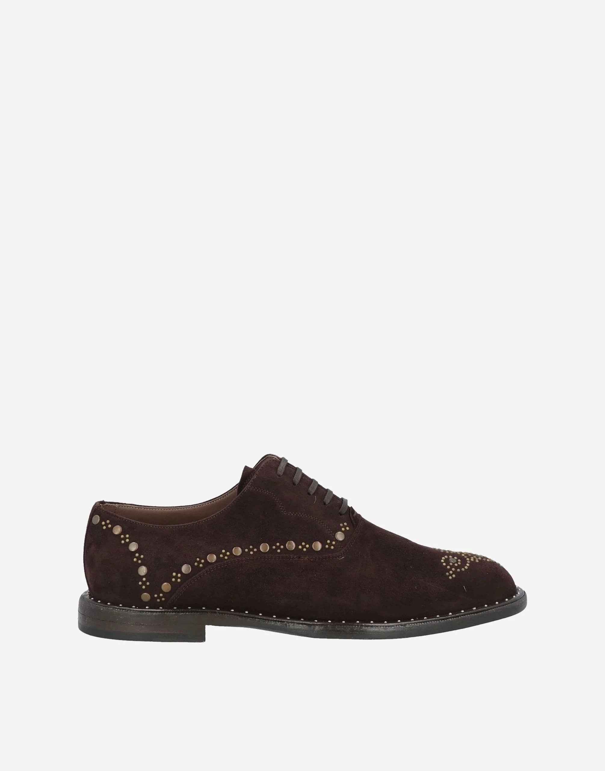 Dolce & Gabbana Velvet Oxford Derby Shoes