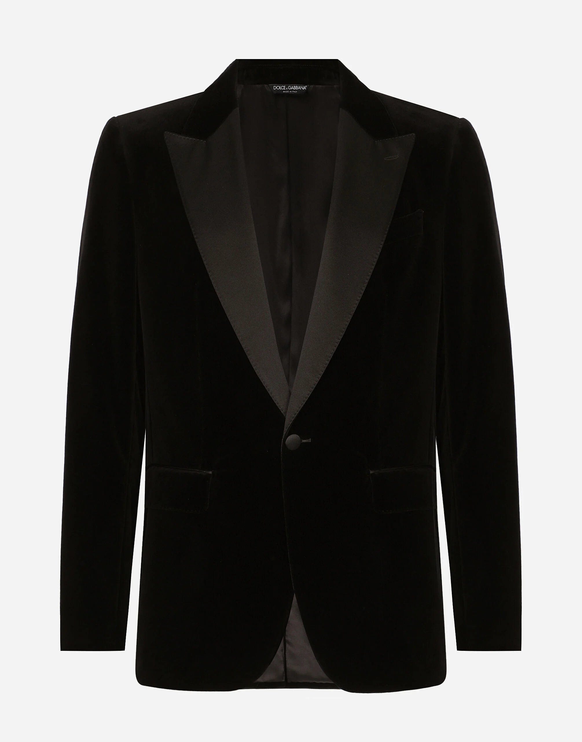 Dolce & Gabbana Velvet Single-Breasted Blazer