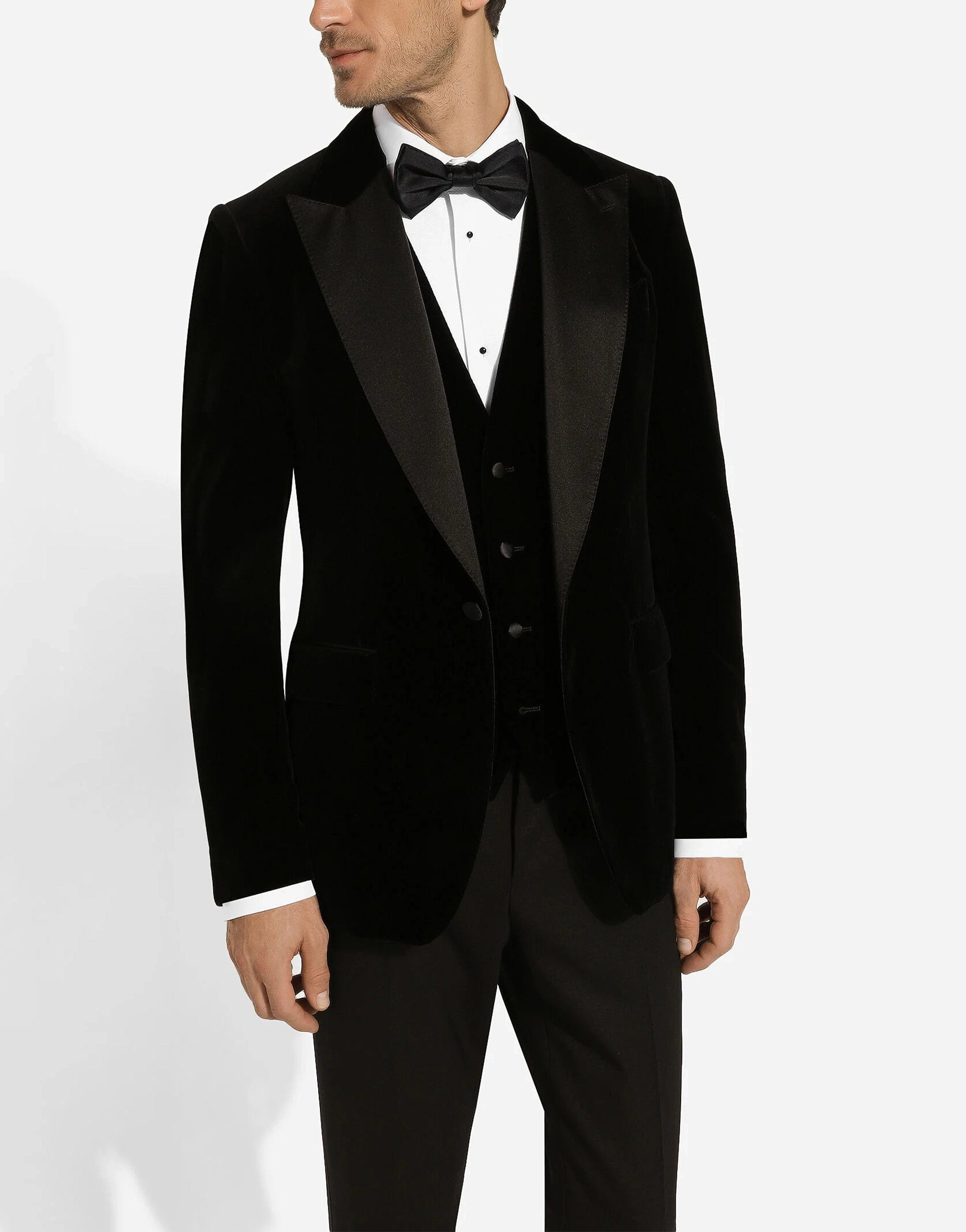 Dolce & Gabbana Velvet Single-Breasted Blazer