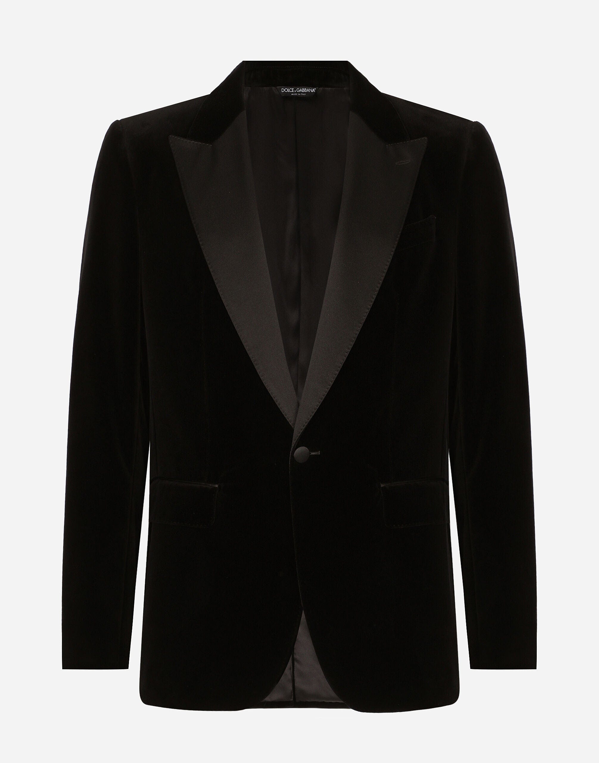 Dolce & Gabbana Velvet Single-Breasted Blazer