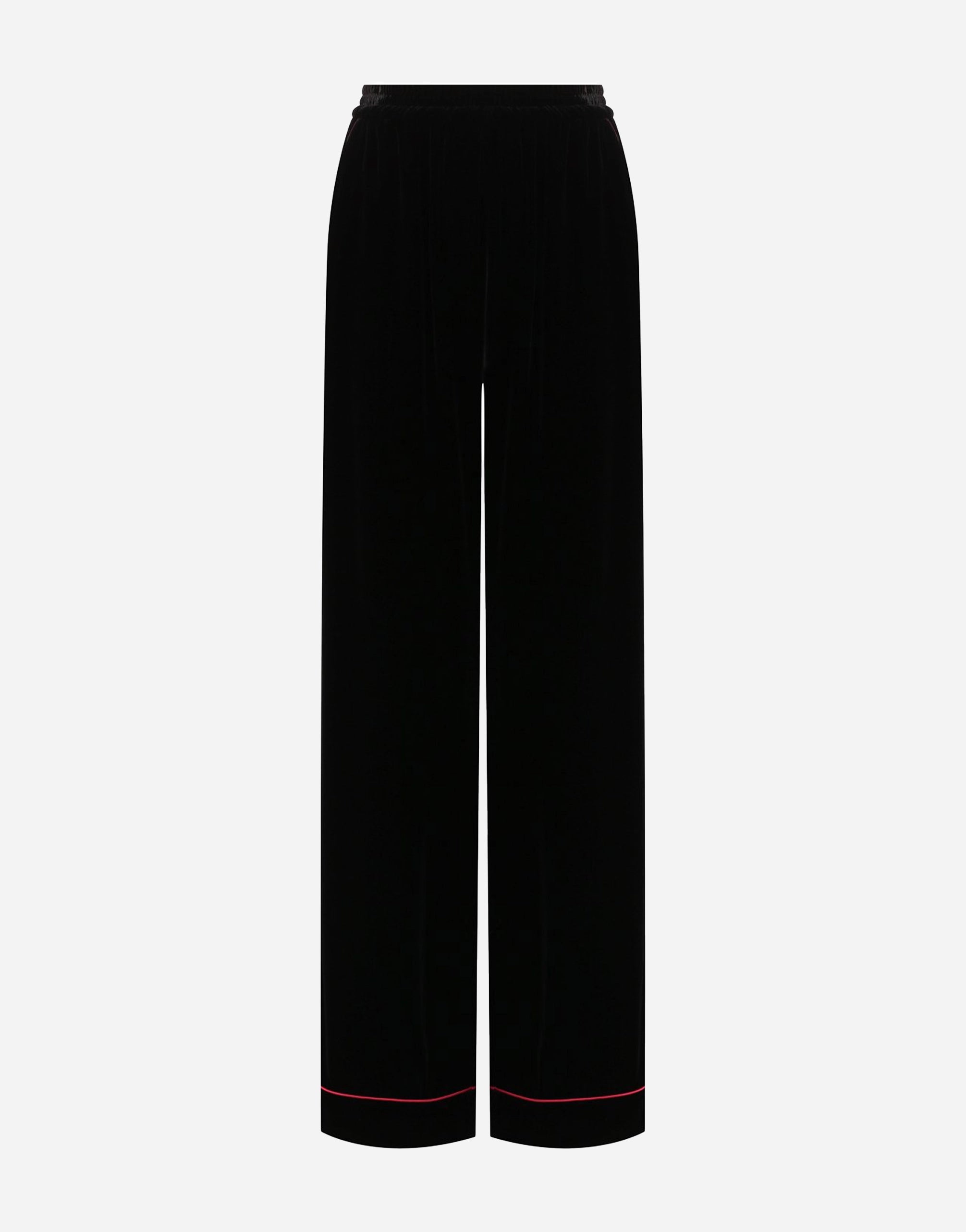 Dolce & Gabbana Velvet Wide Leg Pants