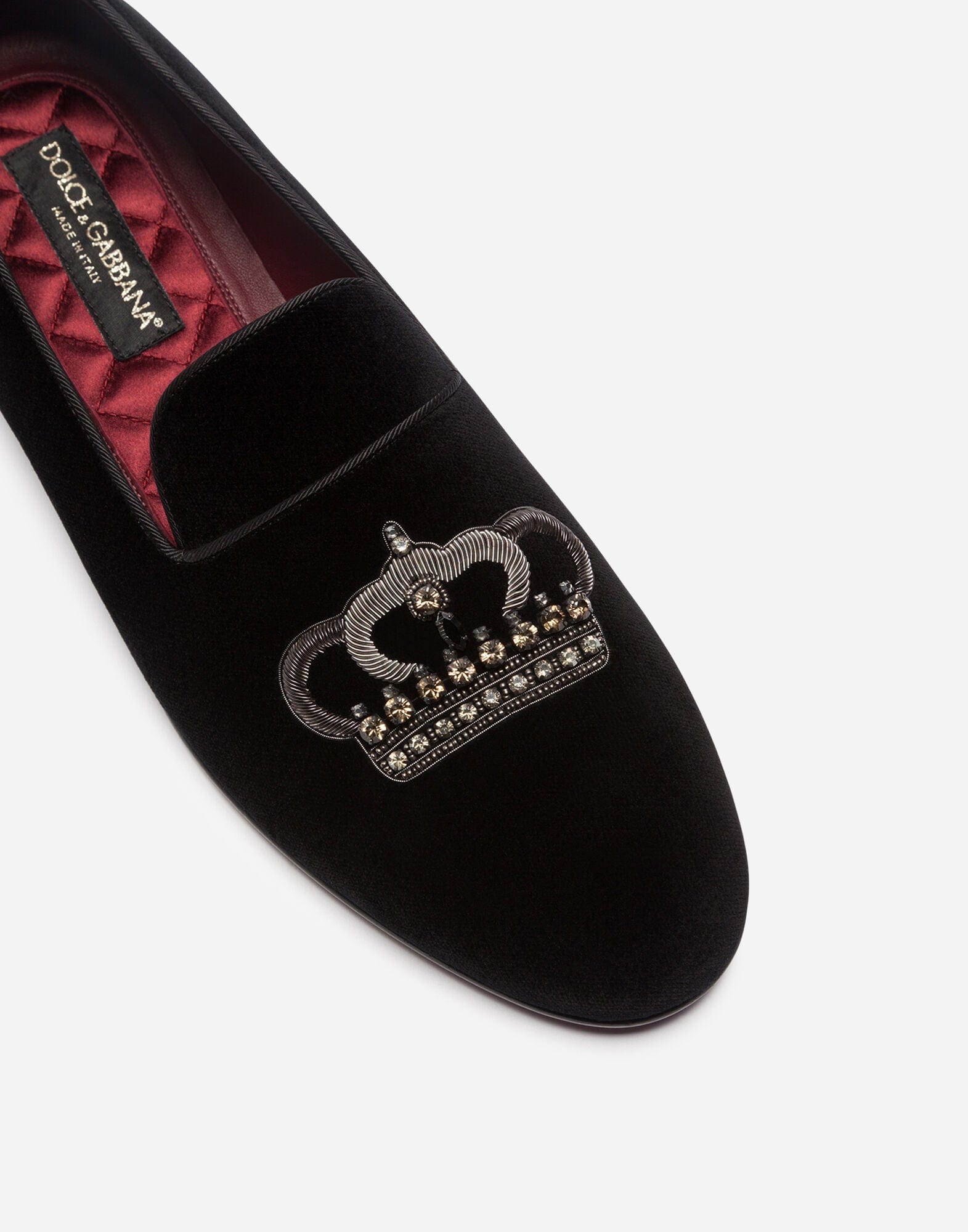 Dolce & Gabbana Velvet Young Pope Slippers