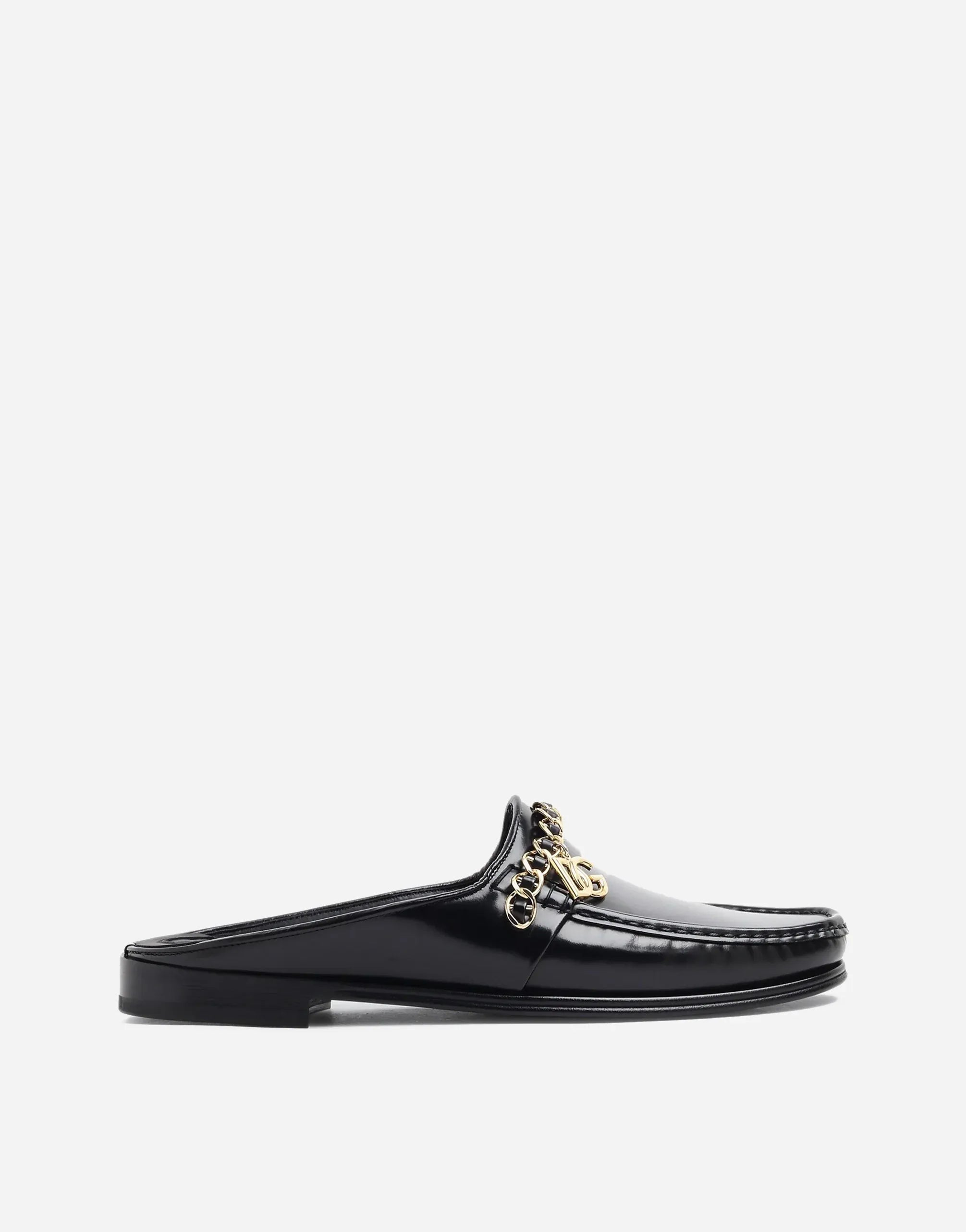 Dolce & Gabbana Visconti Leather Slippers