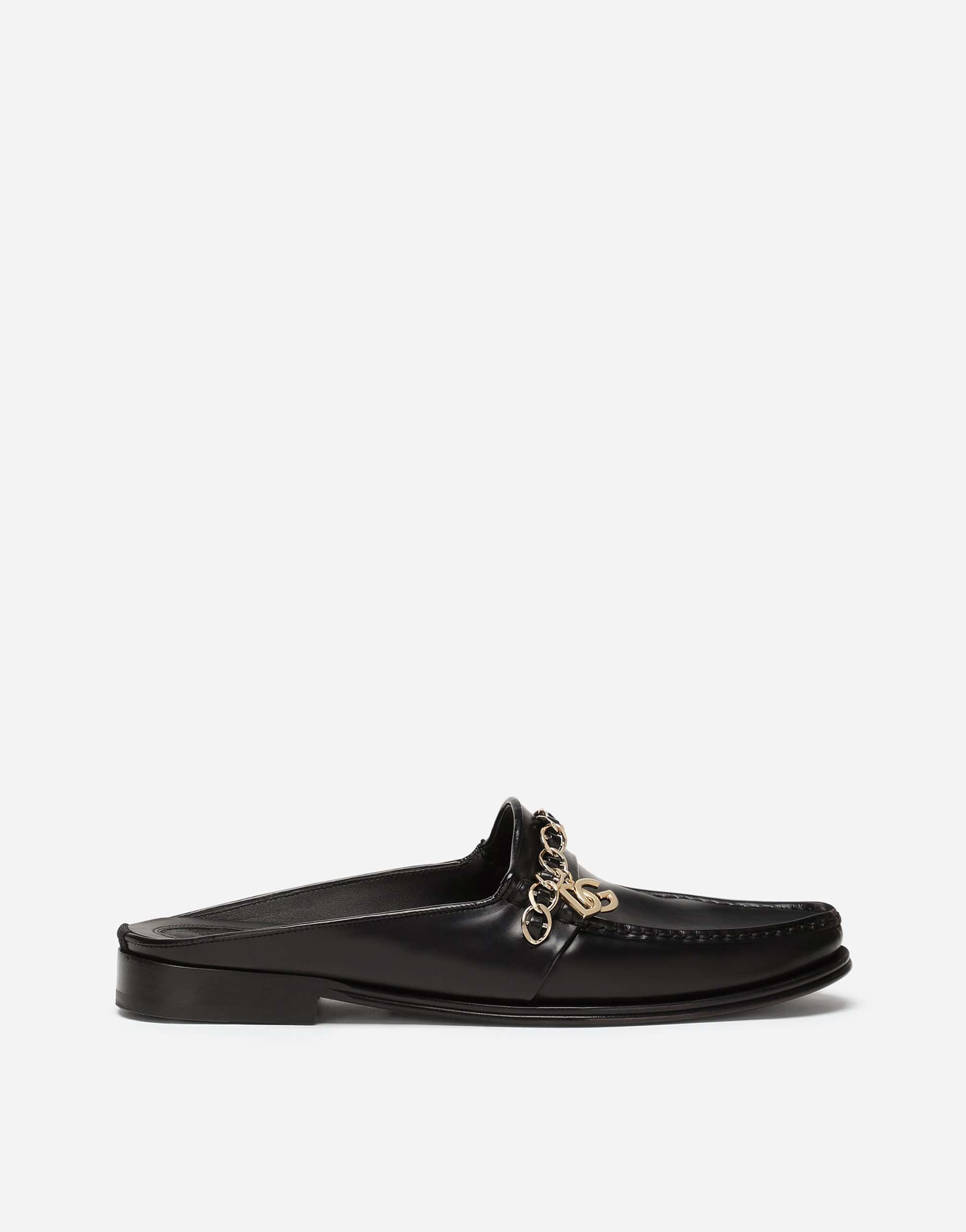 Dolce & Gabbana Visconti Leather Slippers