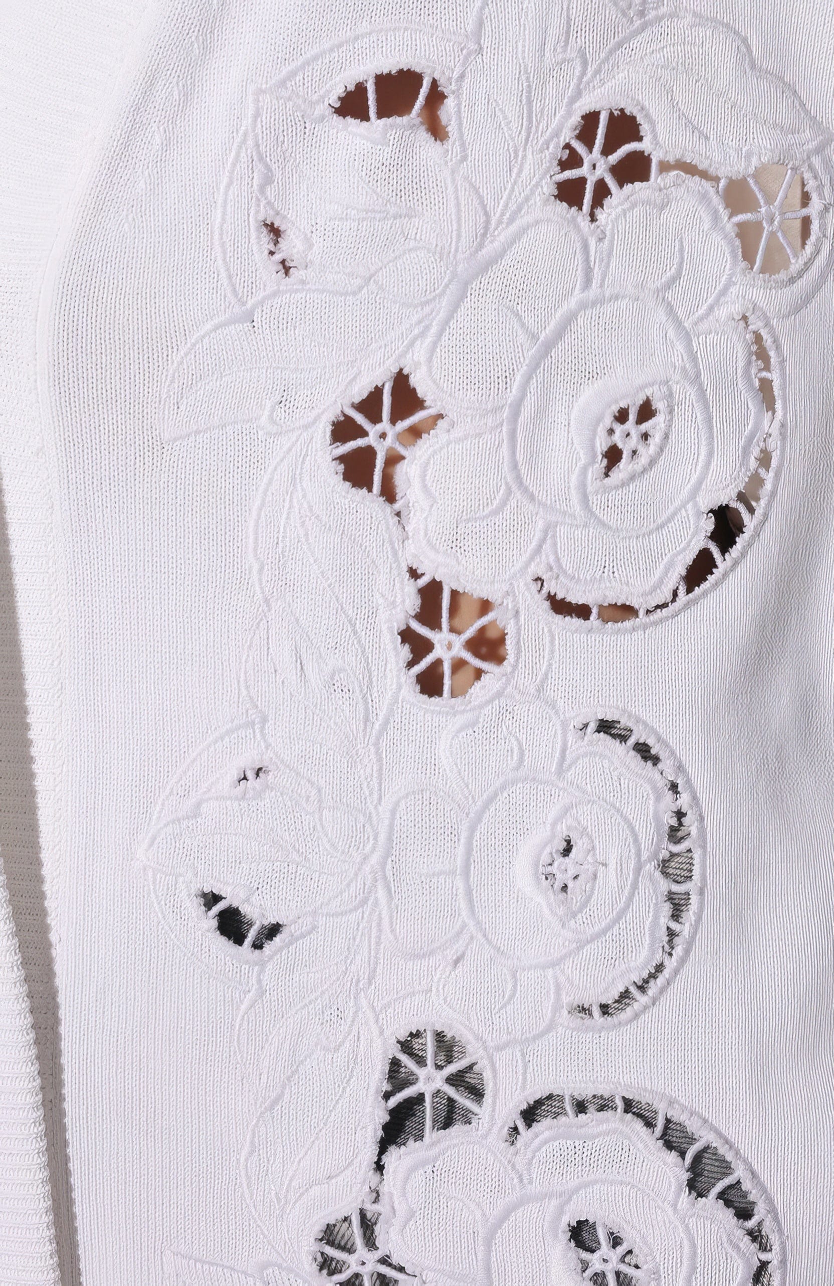 Dolce & Gabbana Viscose Cardigan With Openwork Embroidery