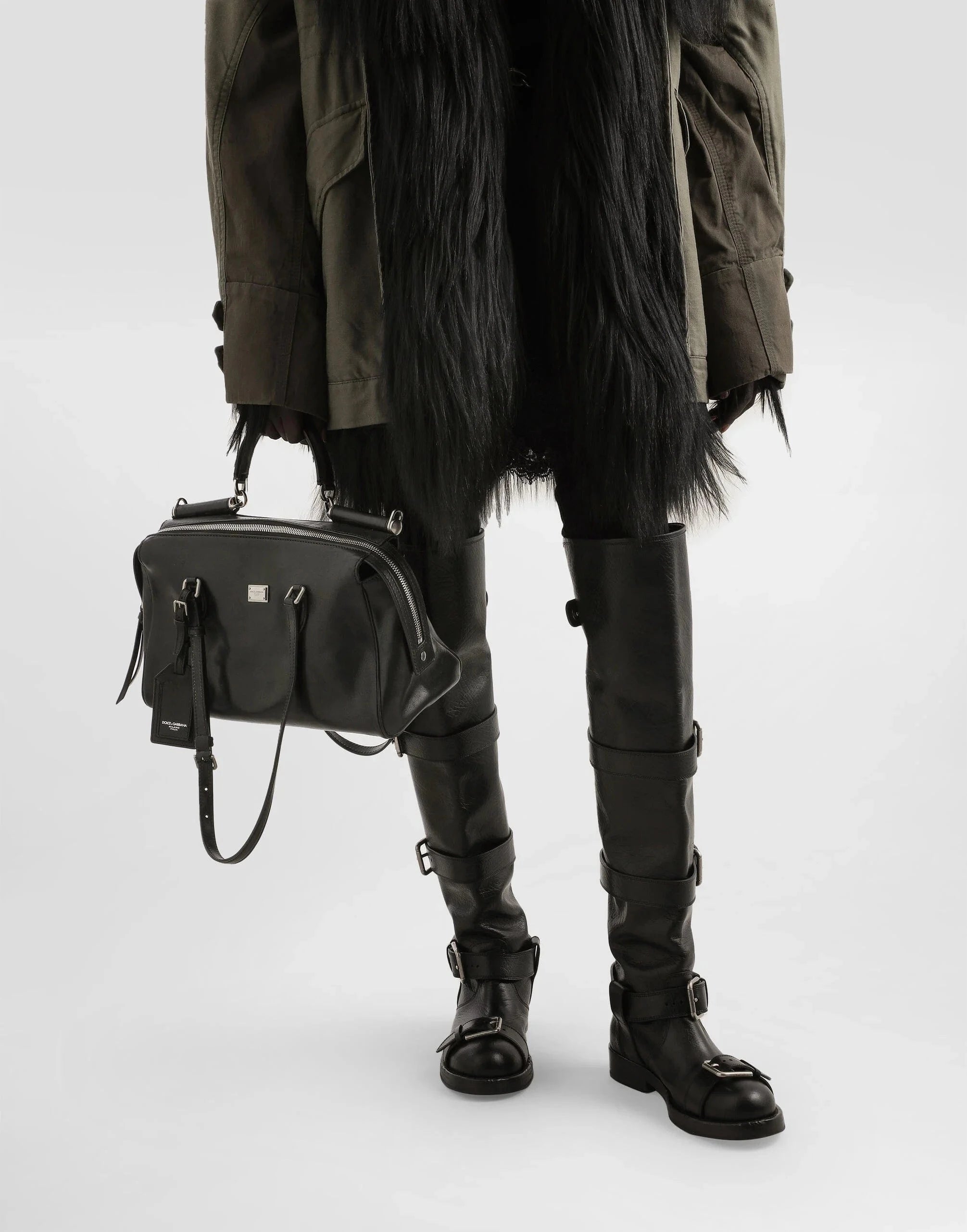 Dolce & Gabbana Vittoria Leather Tote Bag