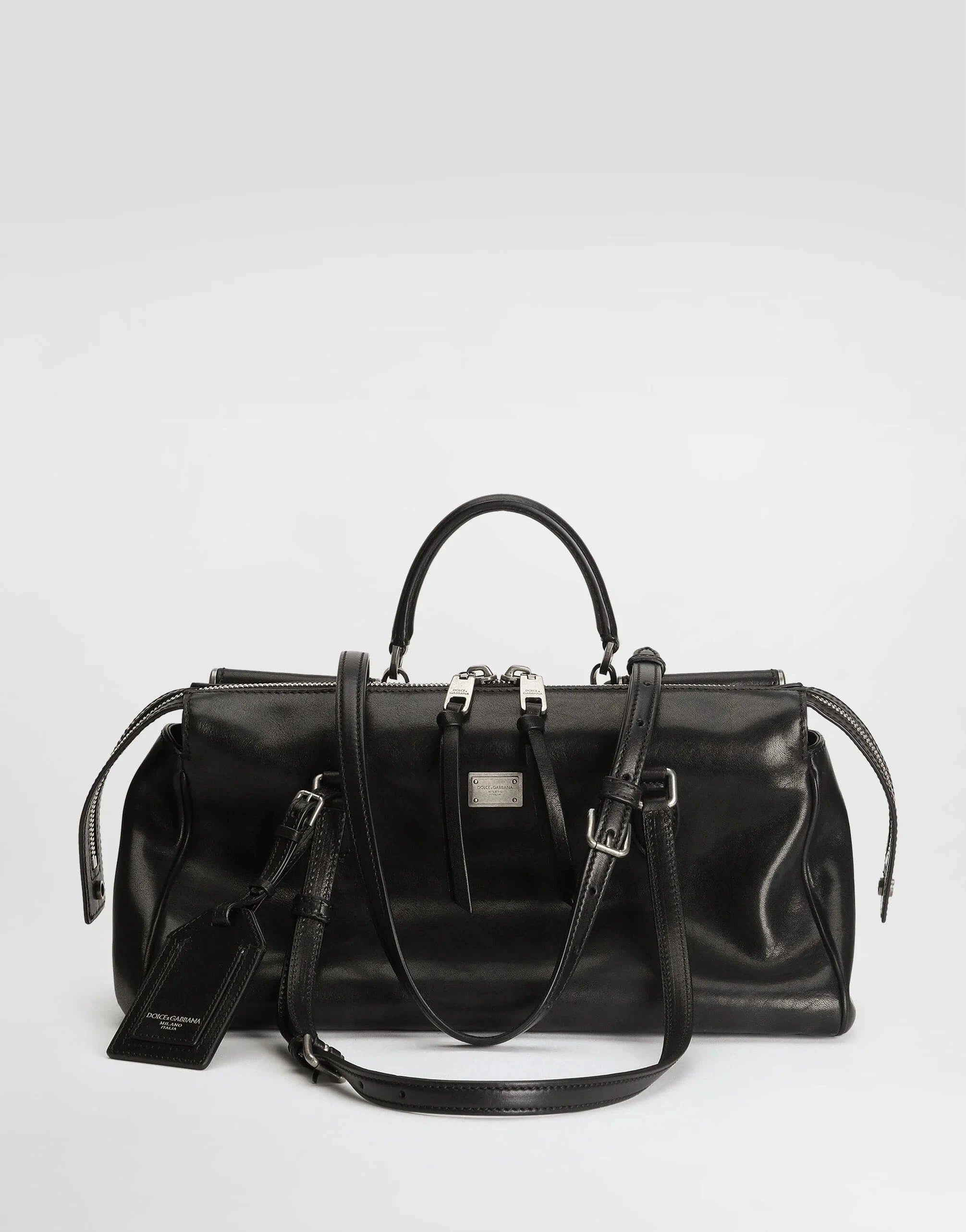 Dolce & Gabbana Vittoria Leather Tote Bag | Sendegaro US