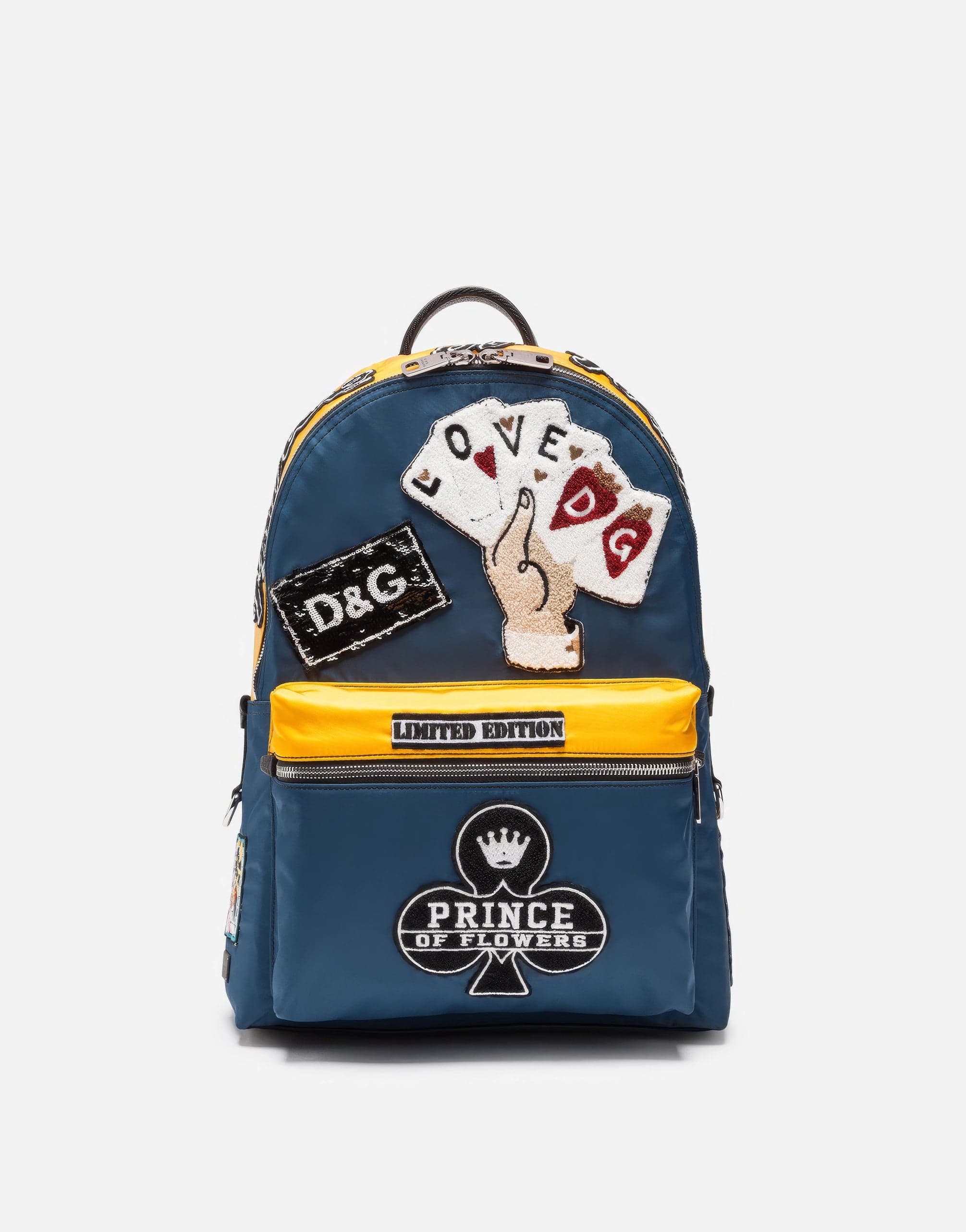 Dolce & Gabbana Vulcano Backpack With Embroidered Patch