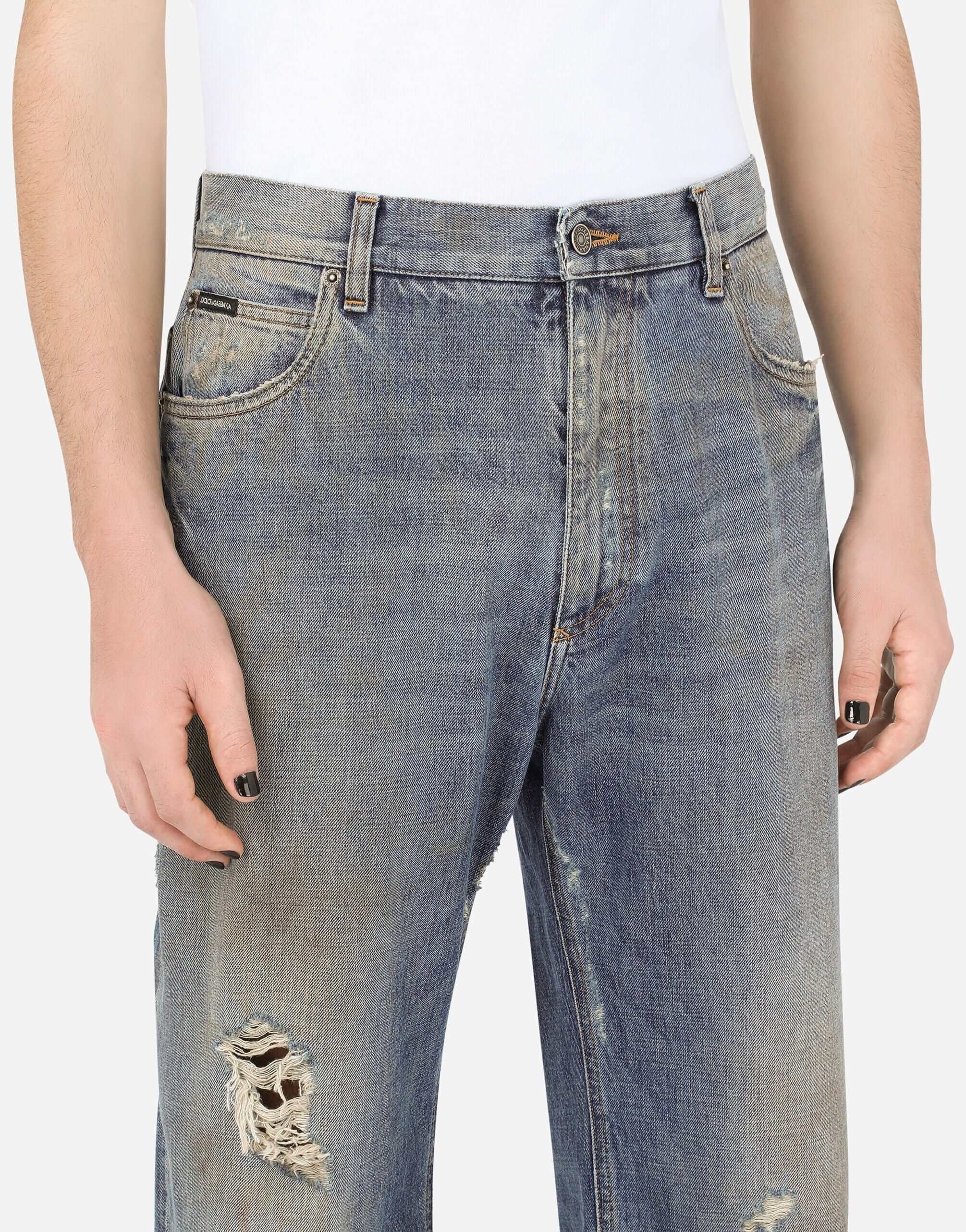 Dolce & Gabbana Washed Oversize Jeans
