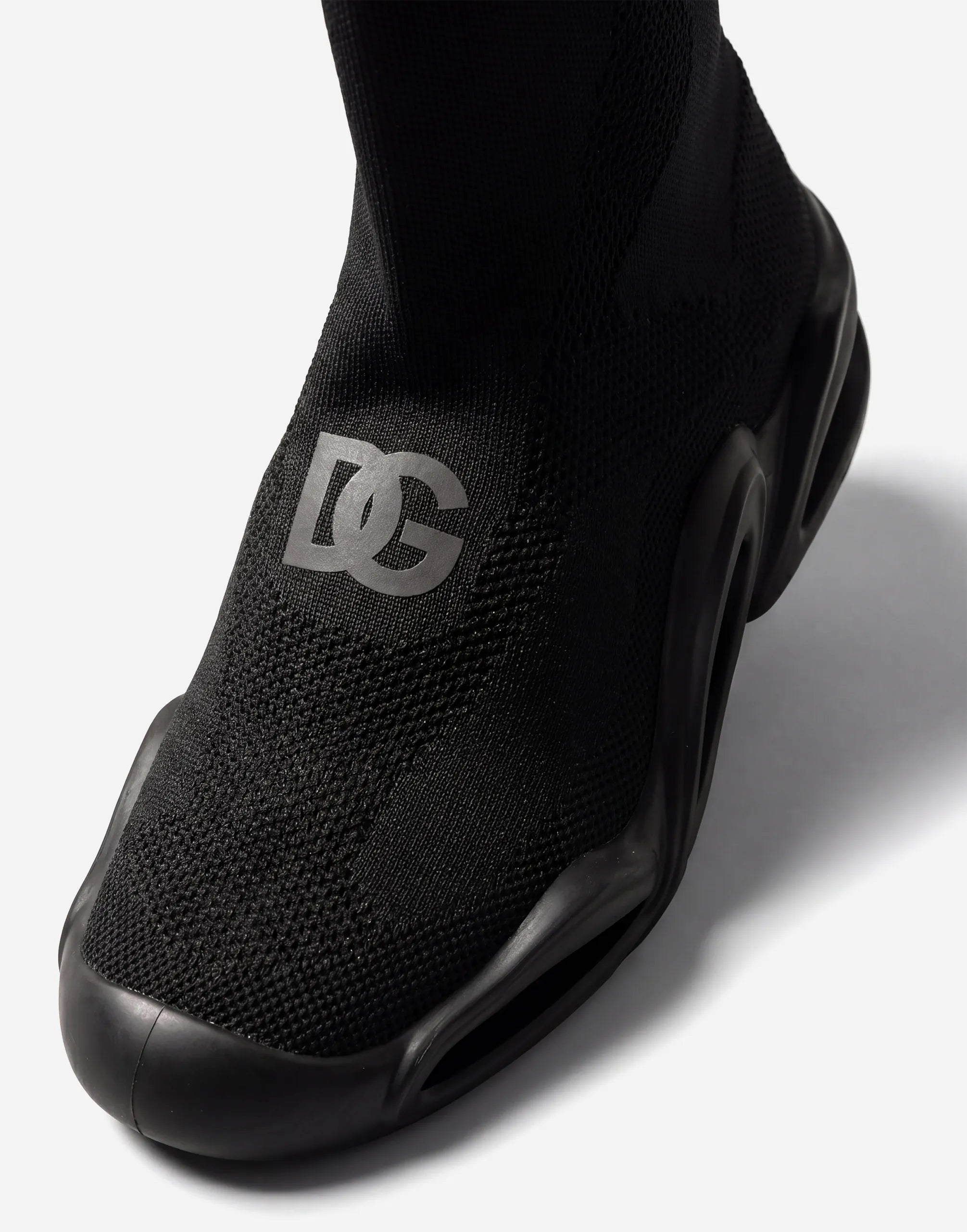 Dolce & Gabbana Dolce & Gabbana Wave Mid-Top Knit Stretch Sneakers