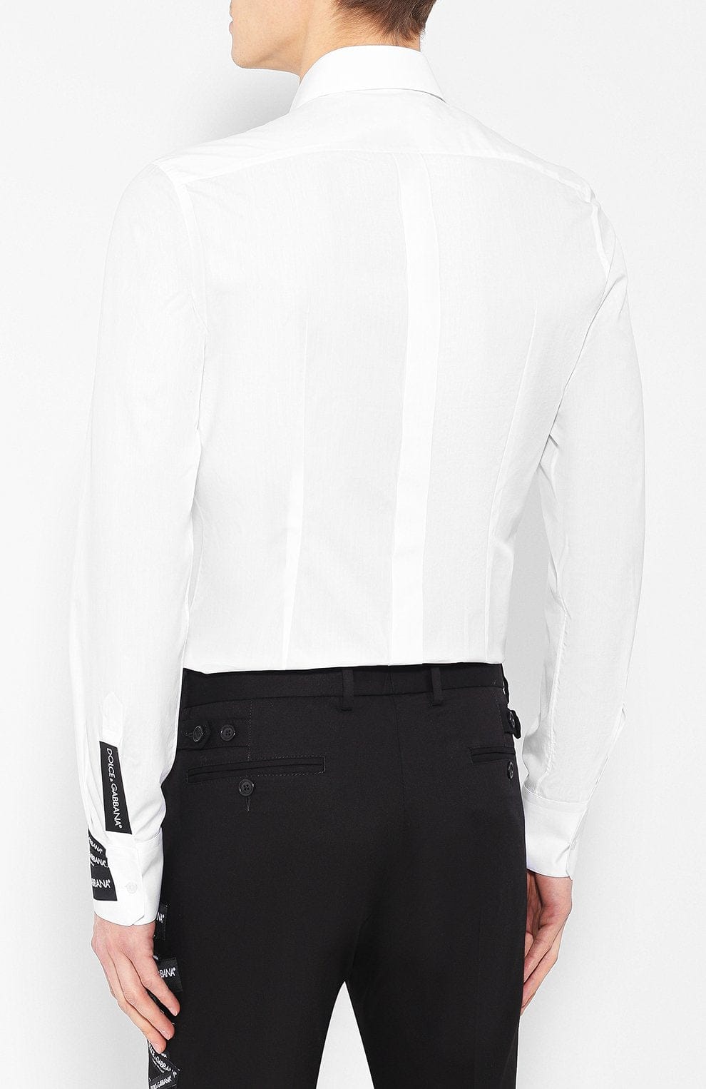 Dolce & Gabbana White All-Over Logo Cotton Shirt