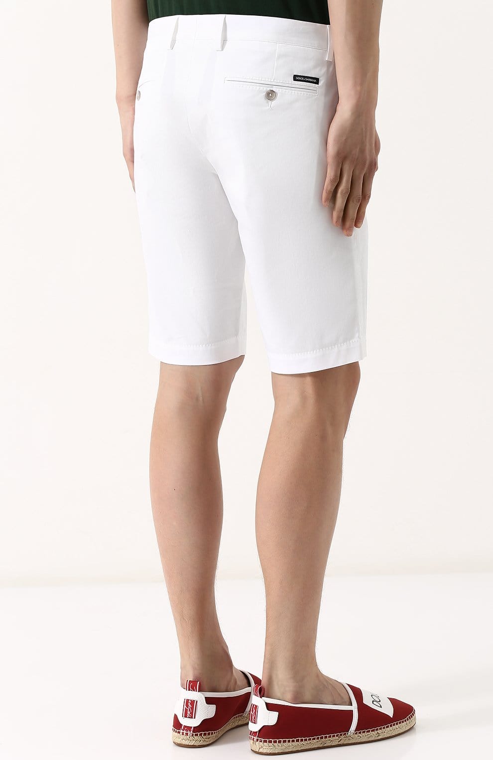 Dolce & Gabbana White Bermuda Cotton Shorts