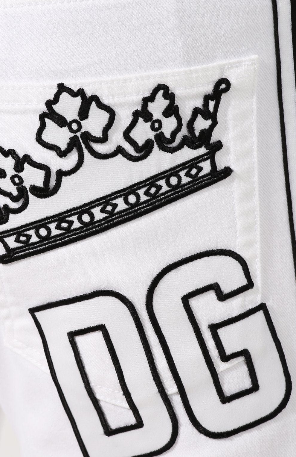 Dolce & Gabbana White Cotton Sweatpants