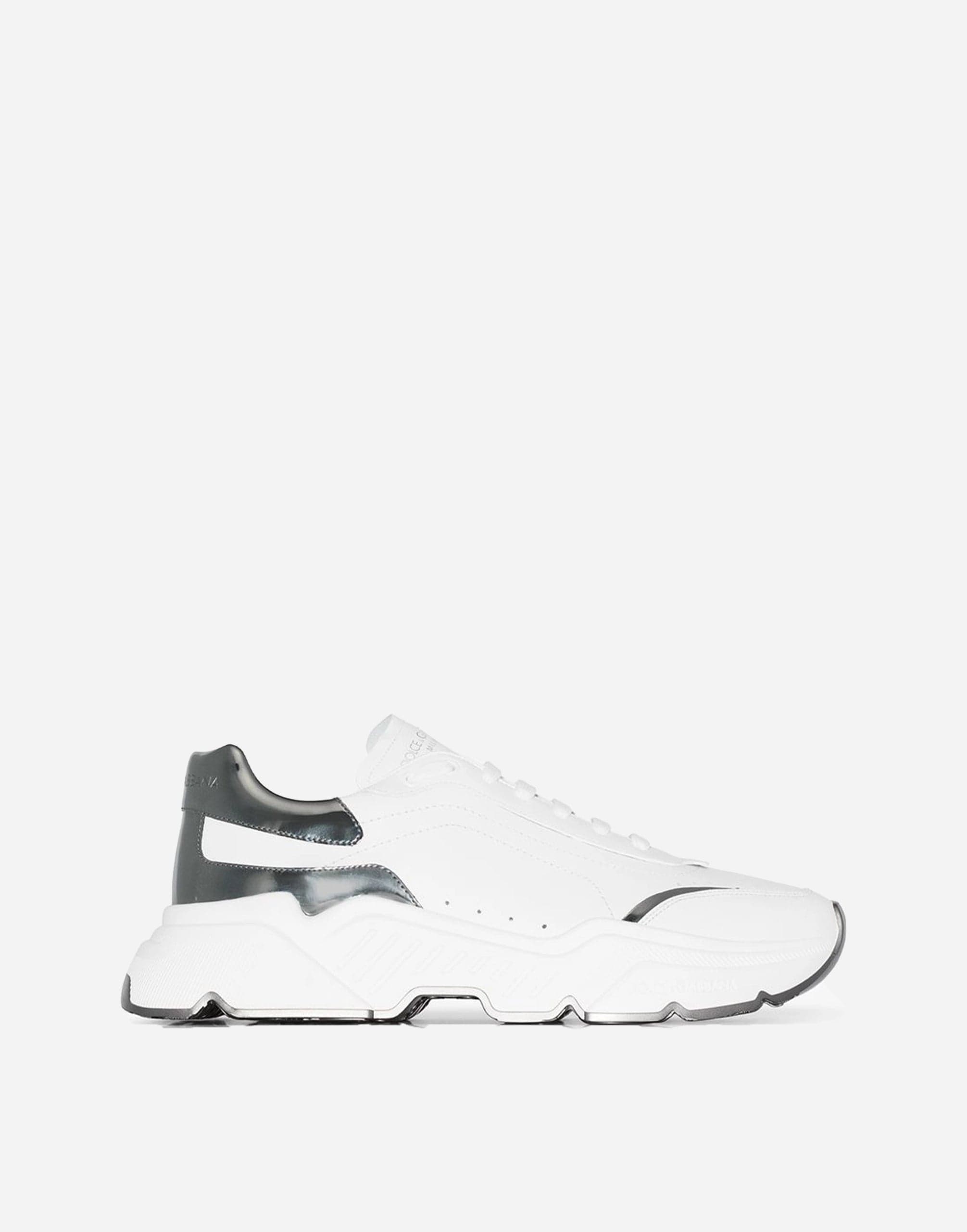 Dolce & Gabbana White Daymaster Leather Sneakers