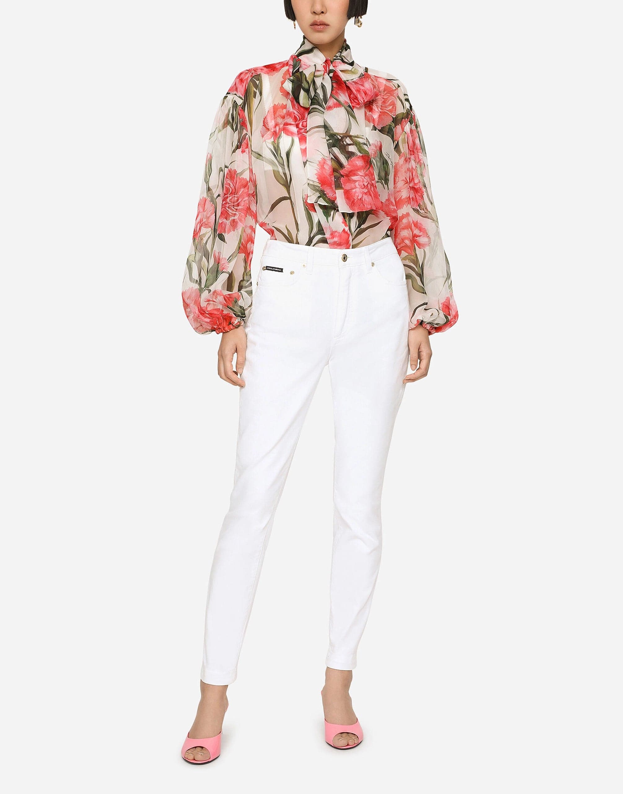 Dolce & Gabbana White Denim Audrey Jeans