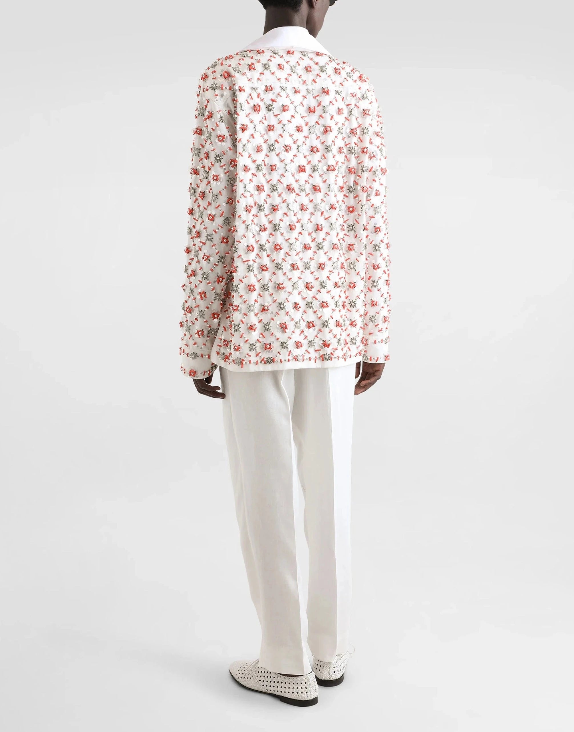 Dolce & Gabbana White Linen Shirt