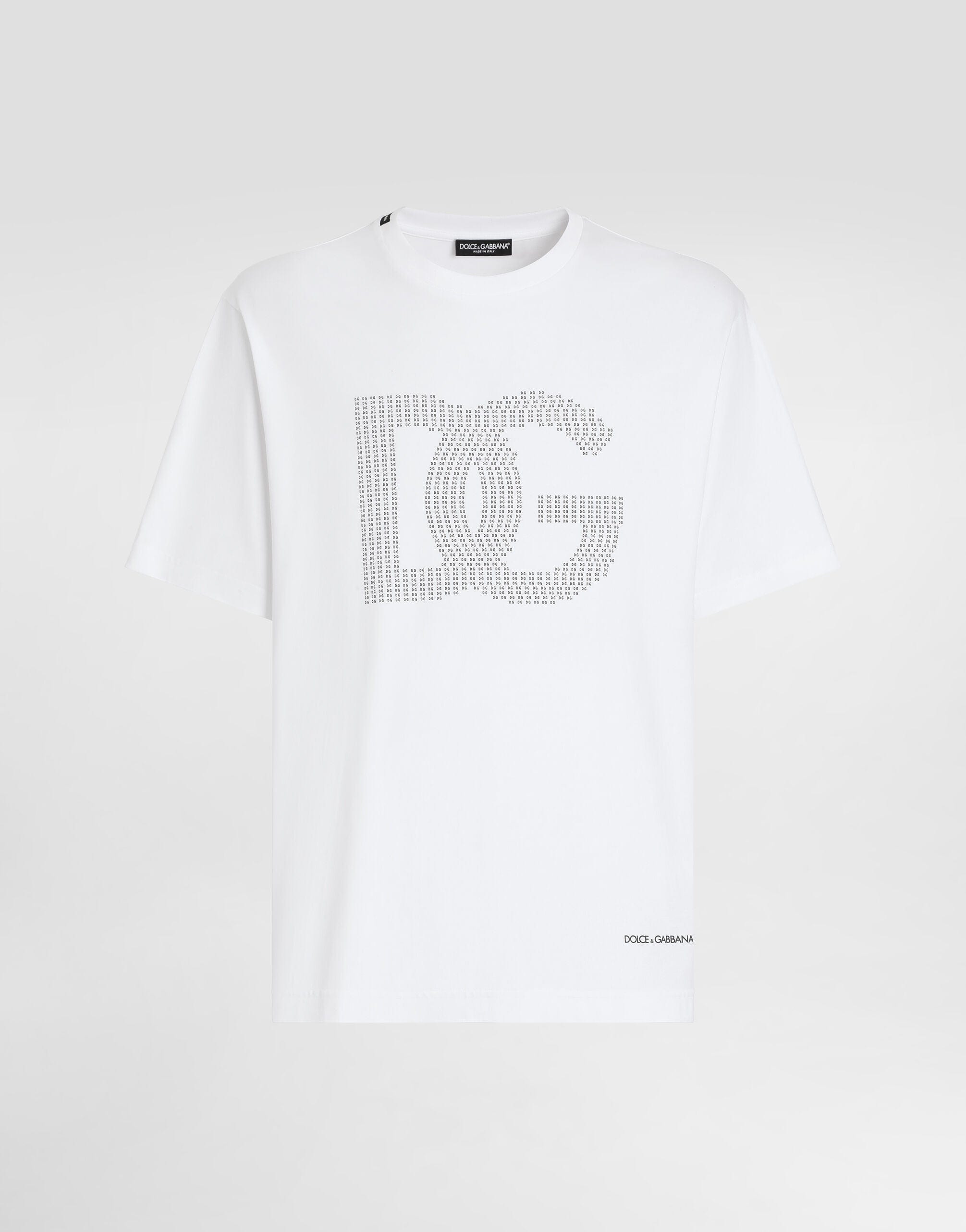 Dolce & Gabbana White Logo-Print T-Shirt