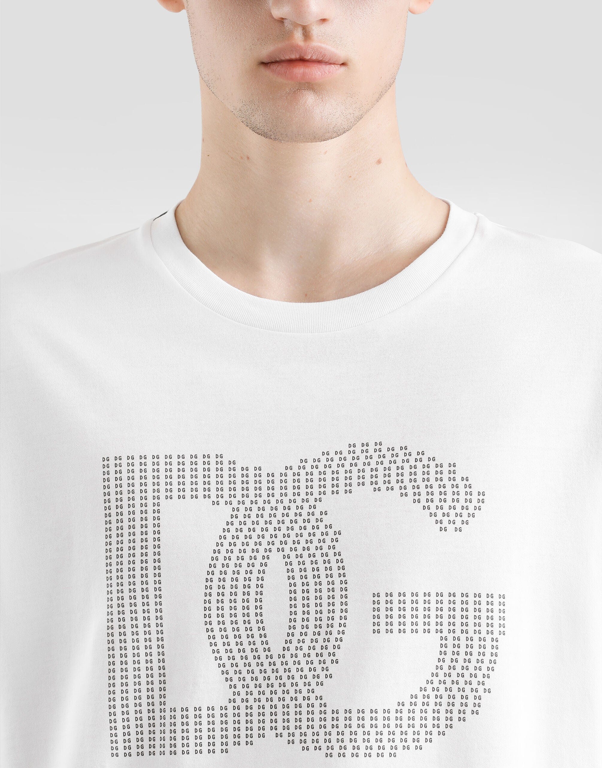 Dolce & Gabbana White Logo-Print T-Shirt