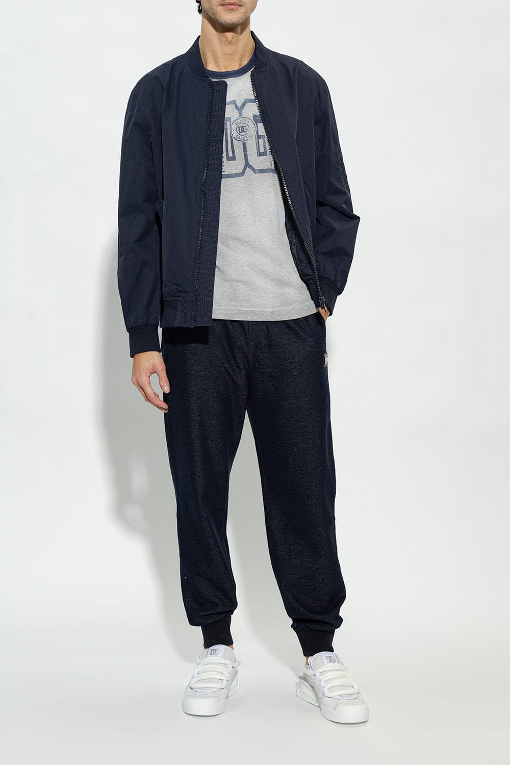 Dolce & Gabbana White Portofino Low-Top Sneakers