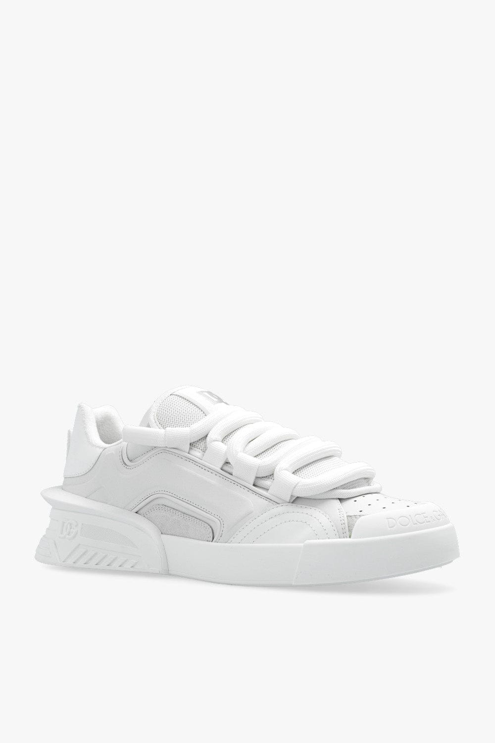 Dolce & Gabbana White Portofino Low-Top Sneakers | Sendegaro