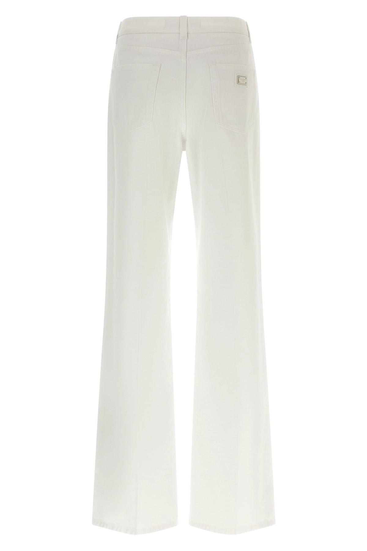 Dolce & Gabbana Dolce & Gabbana White Wide-Leg Denim Jeans