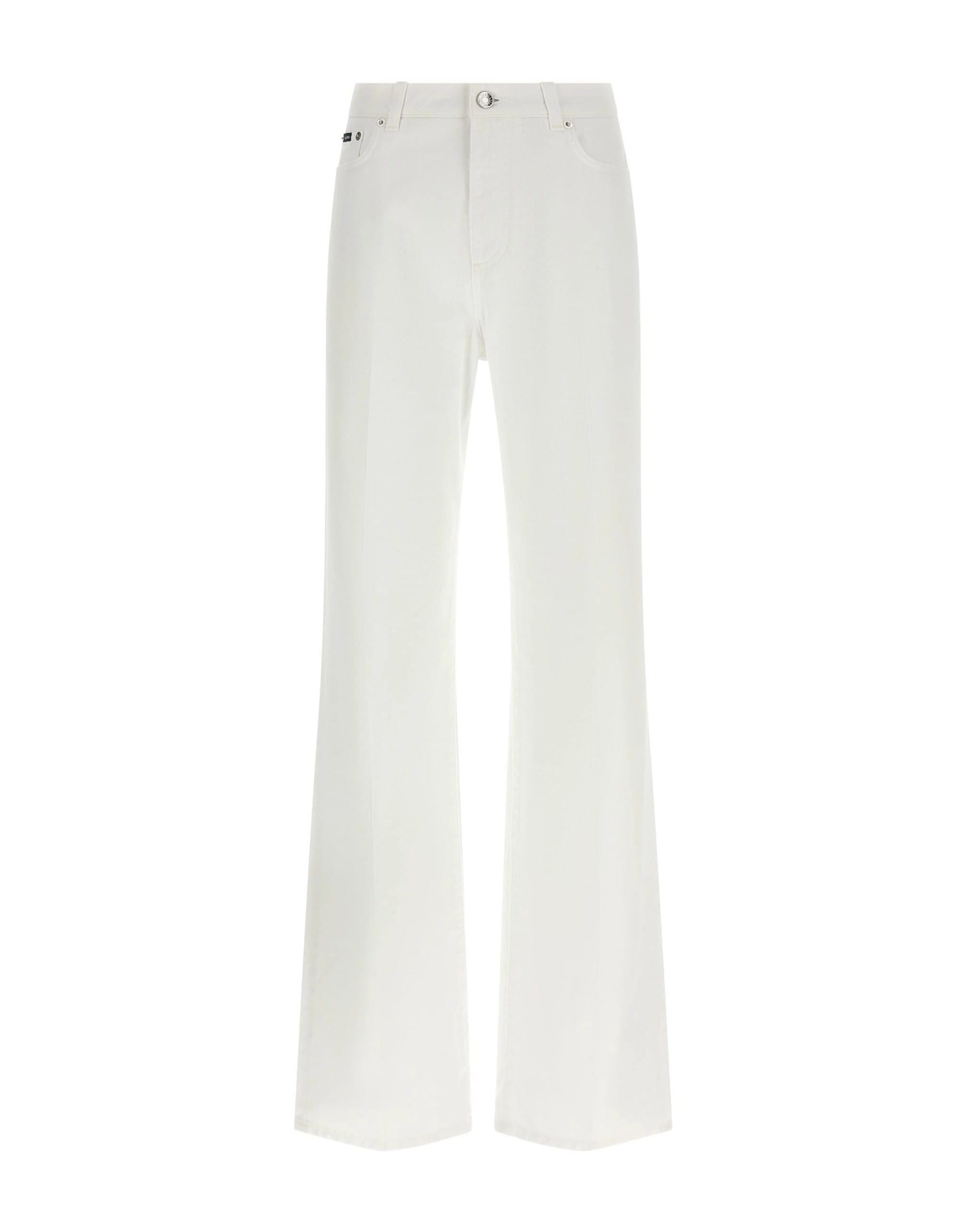 Dolce & Gabbana Dolce & Gabbana White Wide-Leg Denim Jeans