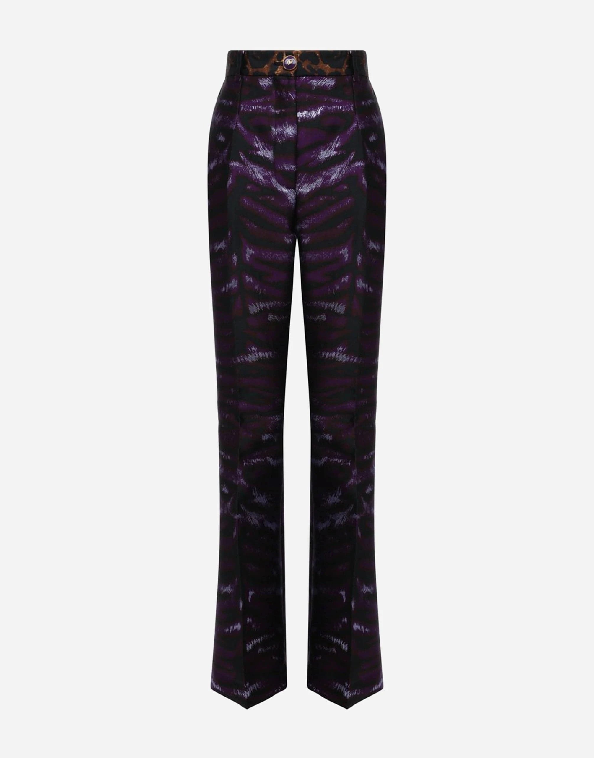Dolce & Gabbana Wide-Leg Leopard-Print Trousers